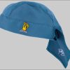 2Stoned Bandana Kopftuch Biker Cap Classic mit Stick Crown für Damen und Herren, Einheitsgröße Steel Blue Mädchenmode 2Stoned