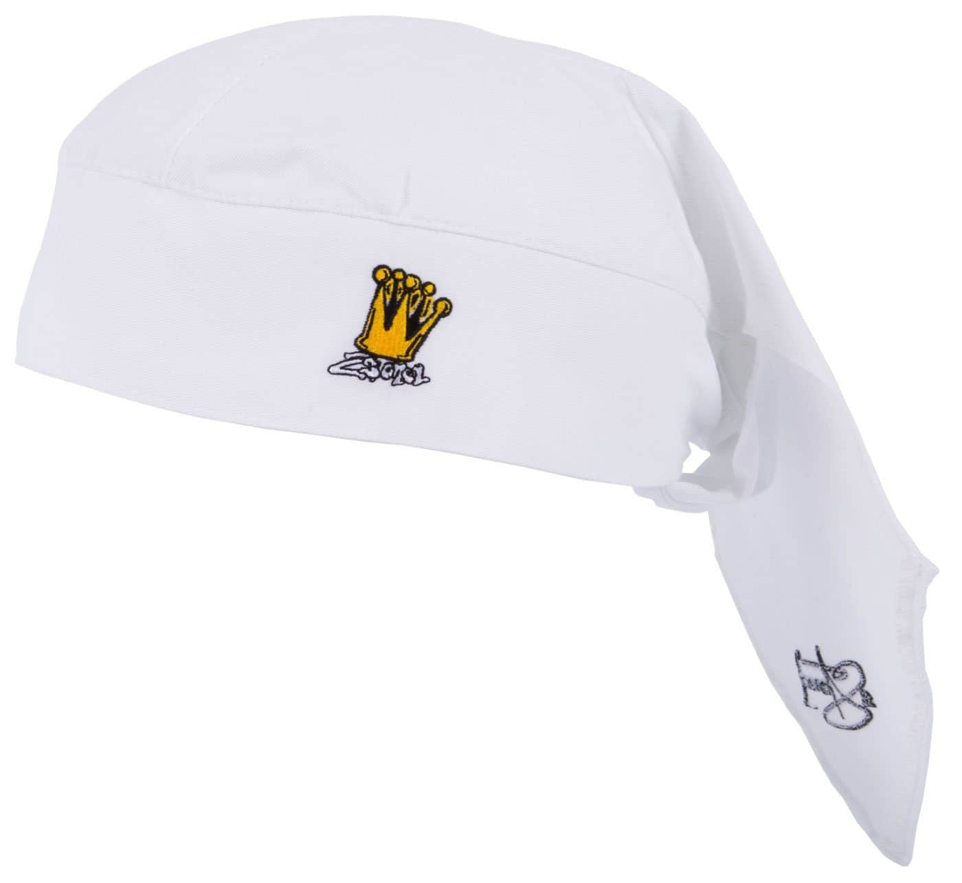 2Stoned Bandana Kopftuch Biker Cap Classic mit Stick Crown für Damen und Herren, Einheitsgröße Weiß Mädchenmode 2Stoned