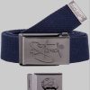 2Stoned Fabric Belt - Uni, Matte Buckle, Bottle Opener, 3cm Width, Adjustable Length Navy 2Stoned Jungenmode