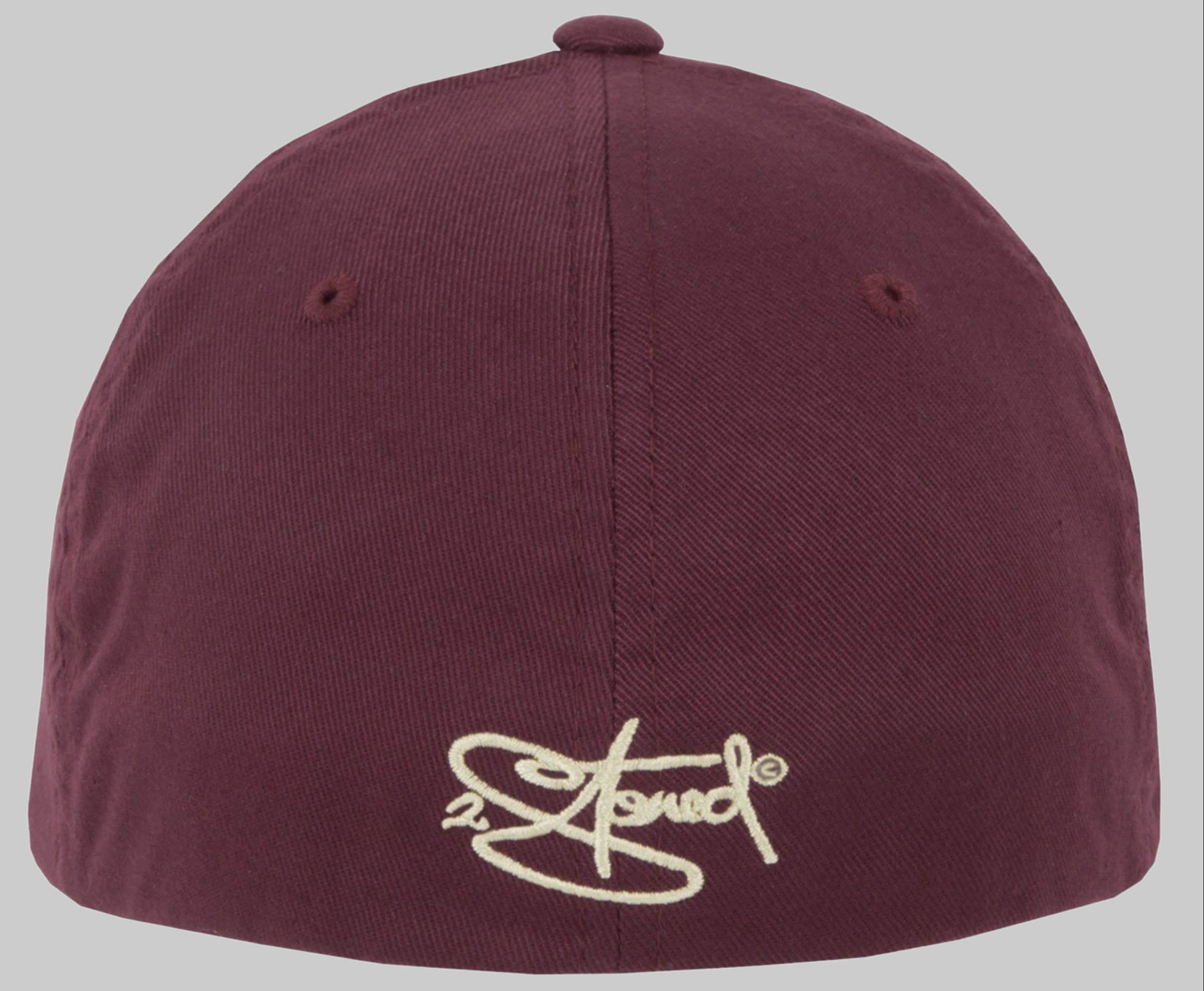 2Stoned Jungenmode 2Stoned Flexfit Cap - Classic Logo Embroidered Baseball Cap for Women, Men & Kids Bordeaux