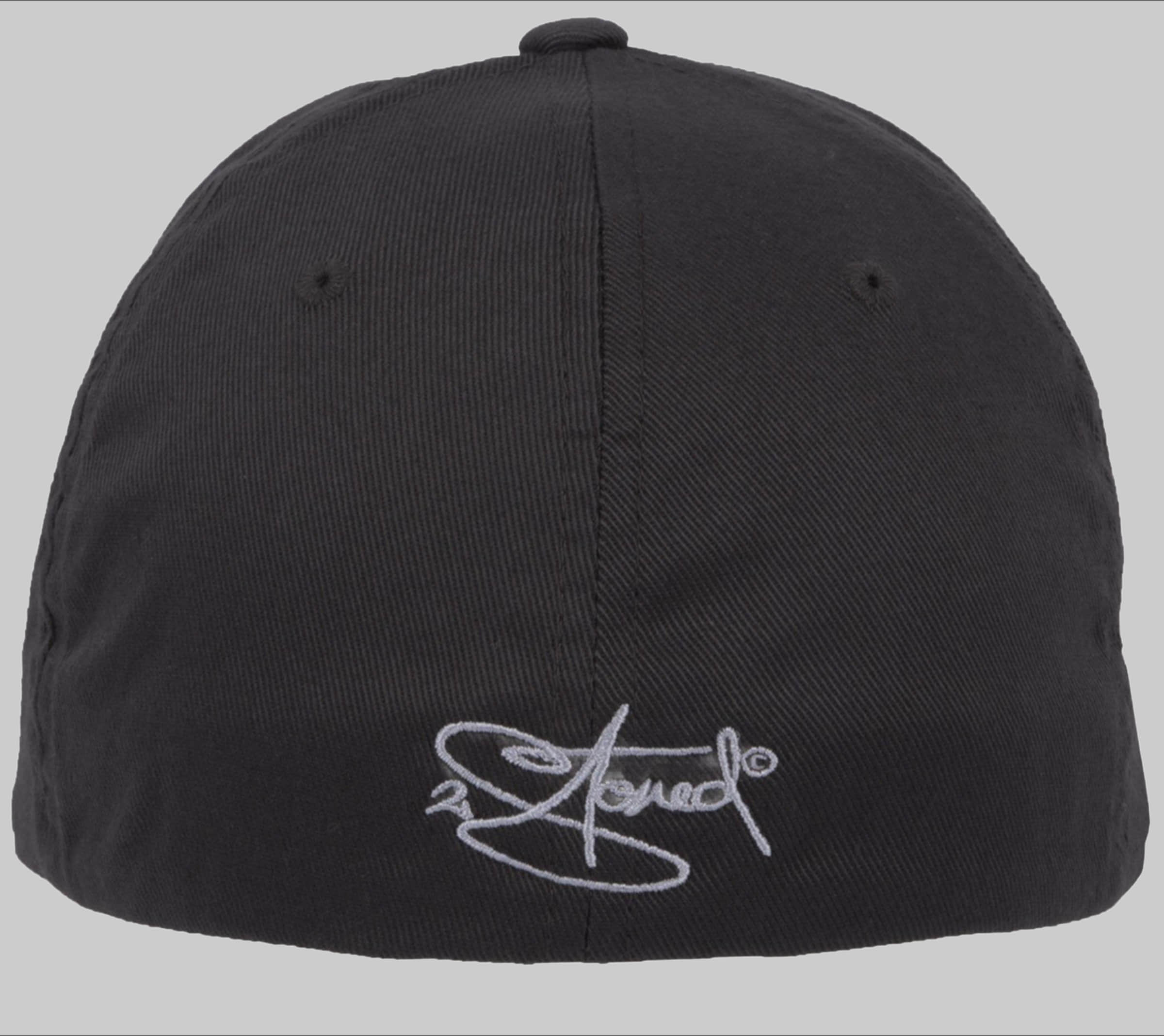 2Stoned Jungenmode 2Stoned Flexfit Cap - Classic Logo Embroidered Baseball Cap for Women, Men & Kids Dark Grey