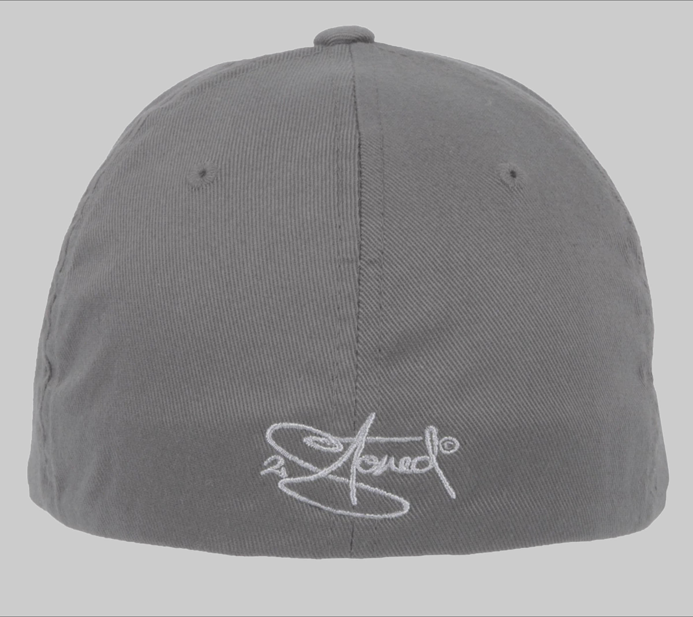 2Stoned Flexfit Cap - Classic Logo Embroidered Baseball Cap for Women, Men & Kids Grau 2Stoned Jungenmode
