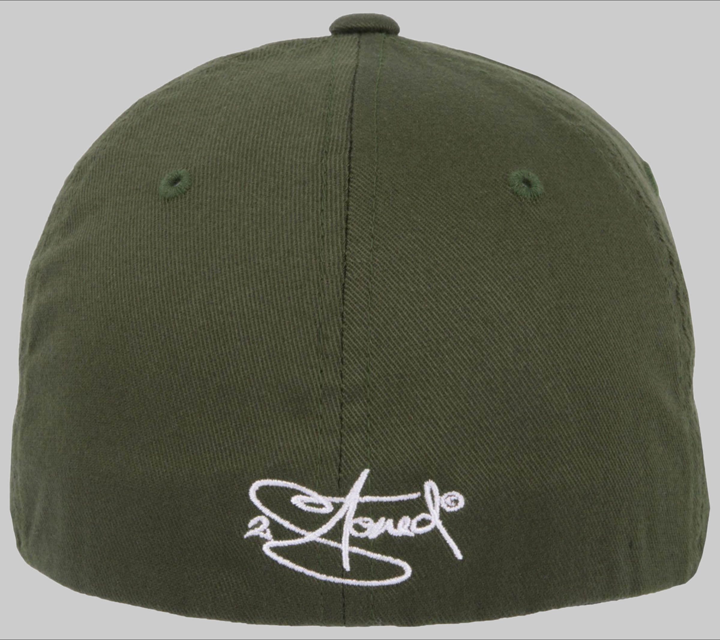 Jungenmode 2Stoned 2Stoned Flexfit Cap - Classic Logo Embroidered Baseball Cap for Women, Men & Kids Oliv
