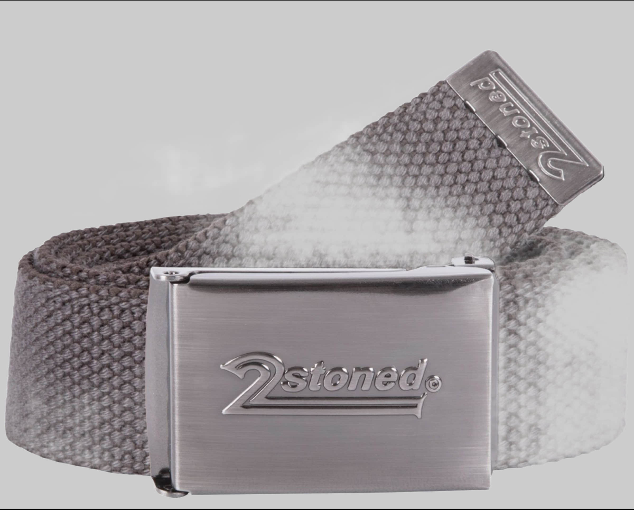 Jungenmode 2Stoned 2Stoned Uni Textile Belt with Matte SPEED Buckle - Adjustable & Customizable Dunkelgrau