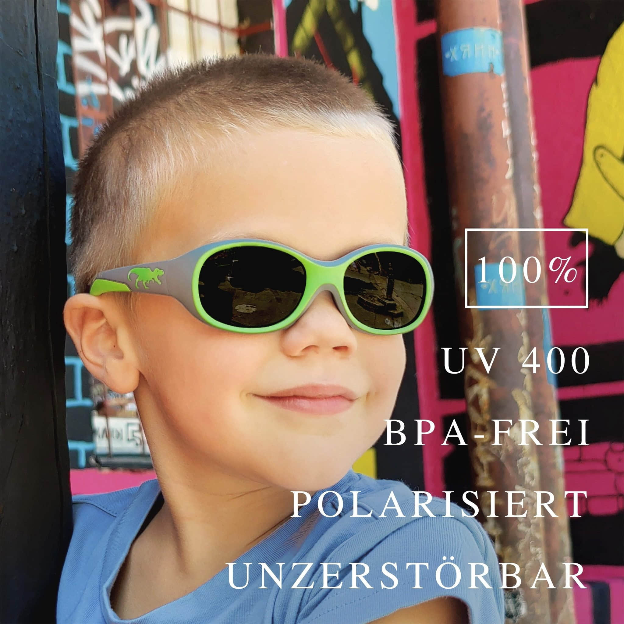 ActiveSol myToys ActiveSol Kids @school sports Polarisierten Kinder-Sonnenbrile petrol/türkis T-Rex