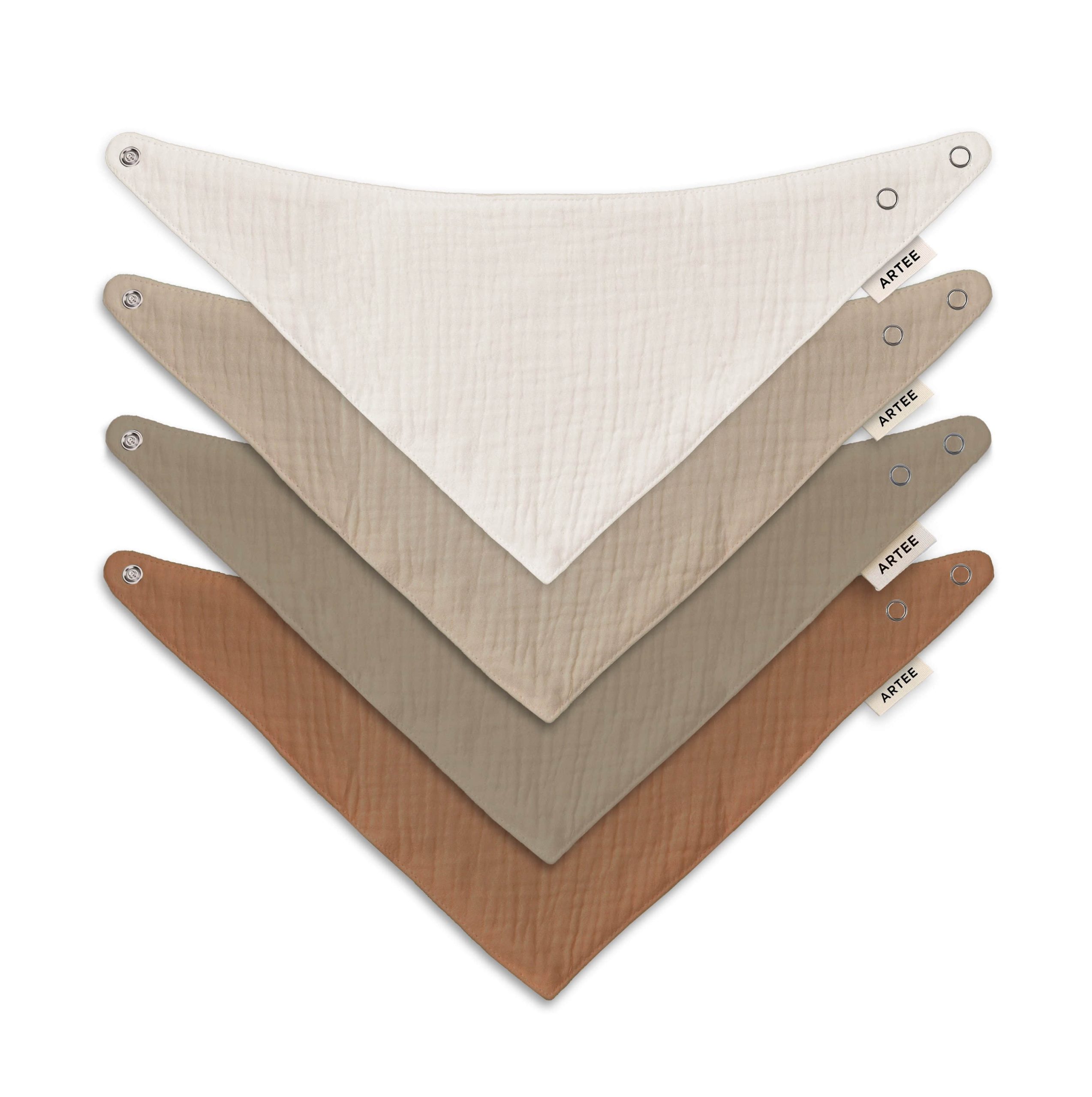 Artee Artee Little Dutch Muslin Bib Set | Soft Organic Cotton Baby Bibs 0-18 Months Earth Größ Babymode