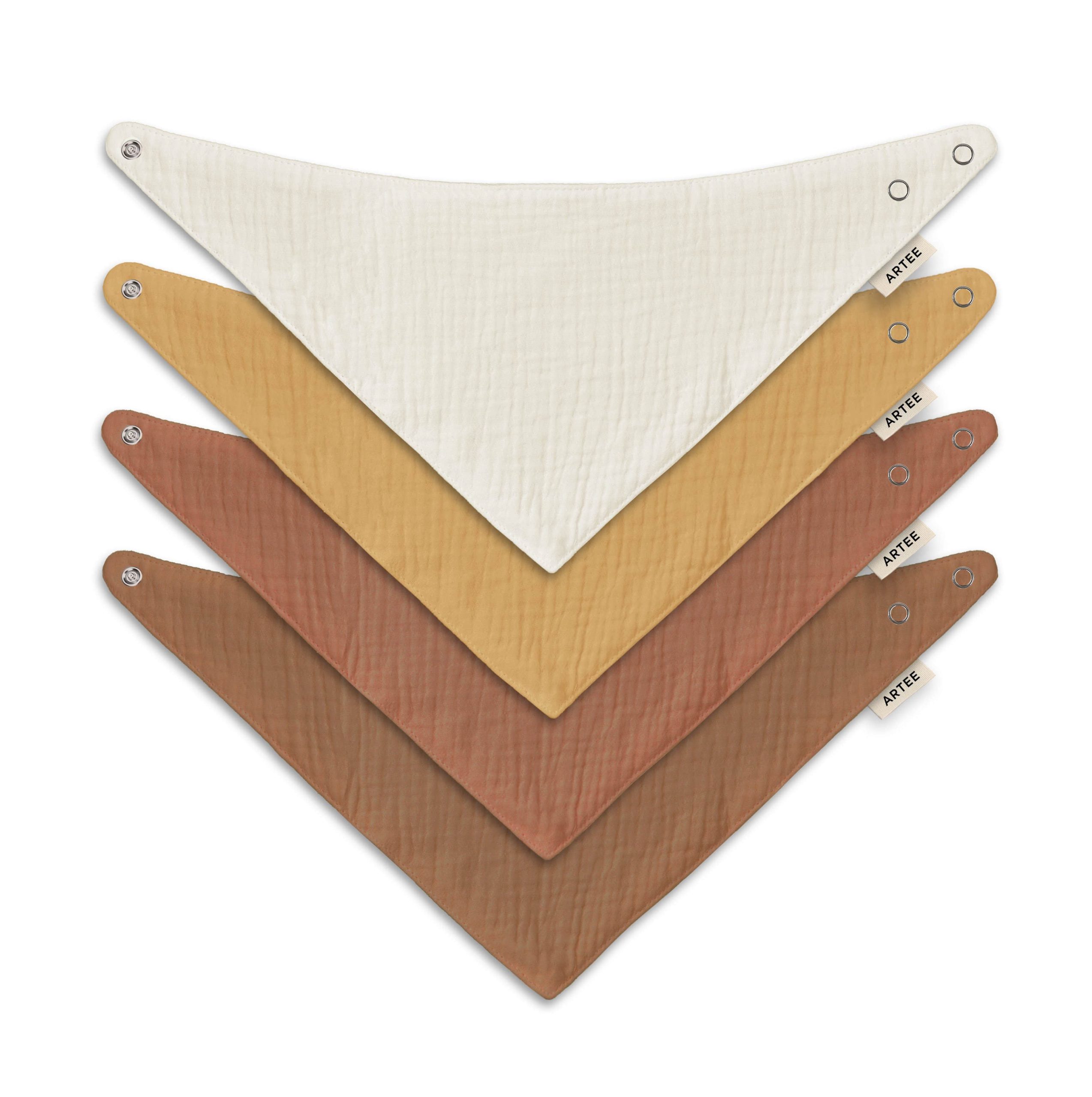 Artee Artee Little Dutch Muslin Bib Set | Soft Organic Cotton Baby Bibs 0-18 Months Gelb Größe Babymode