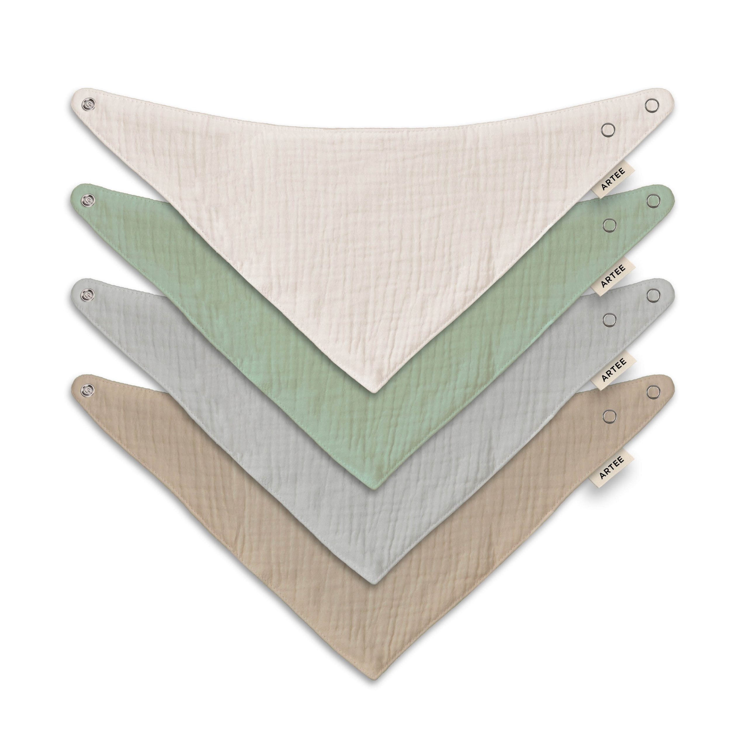 Artee Little Dutch Muslin Bib Set | Soft Organic Cotton Baby Bibs 0-18 Months Natur 2 Gr Artee Babymode