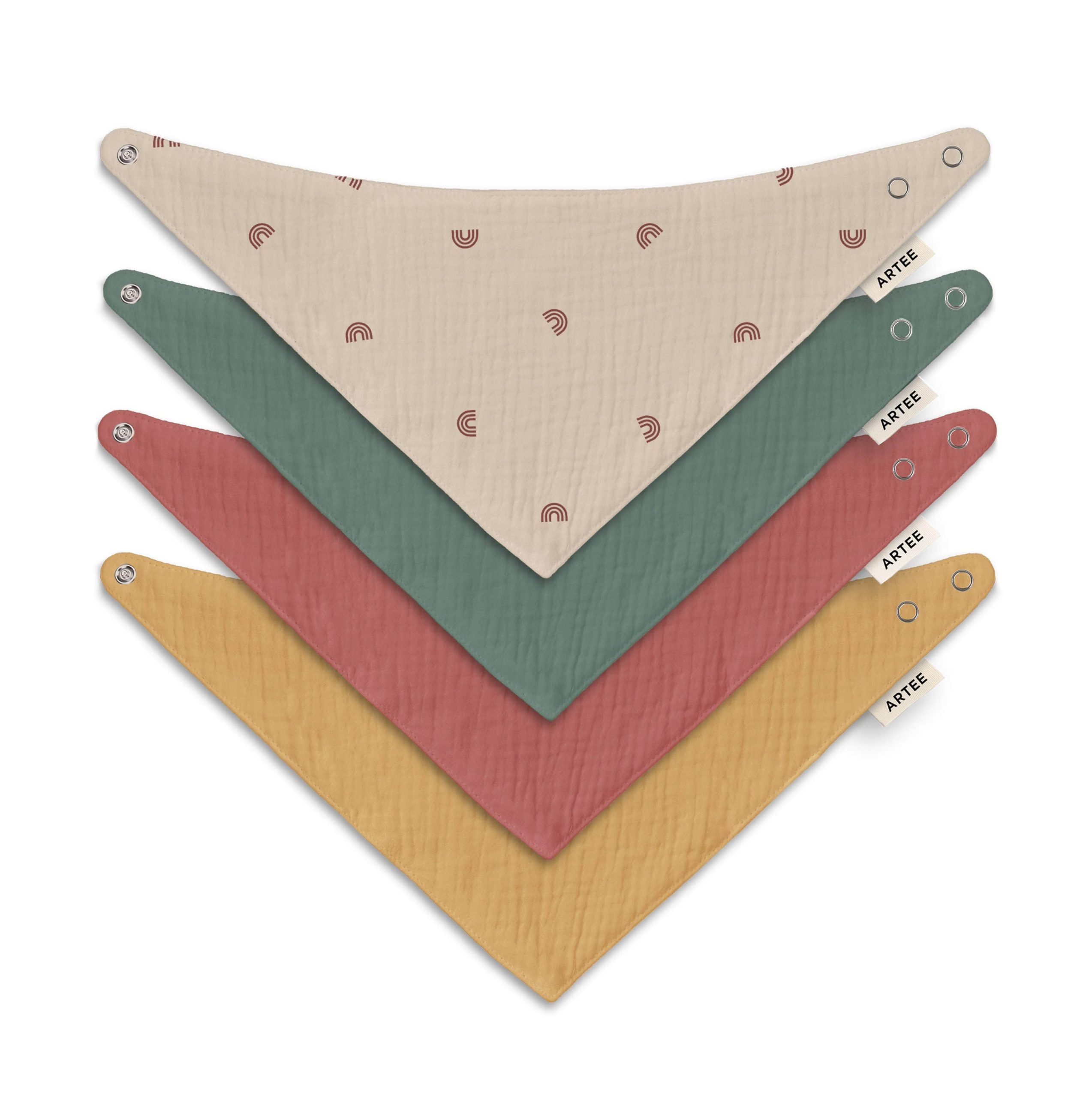 Artee Artee Little Dutch Muslin Bib Set | Soft Organic Cotton Baby Bibs 0-18 Months Summer Grö Babymode