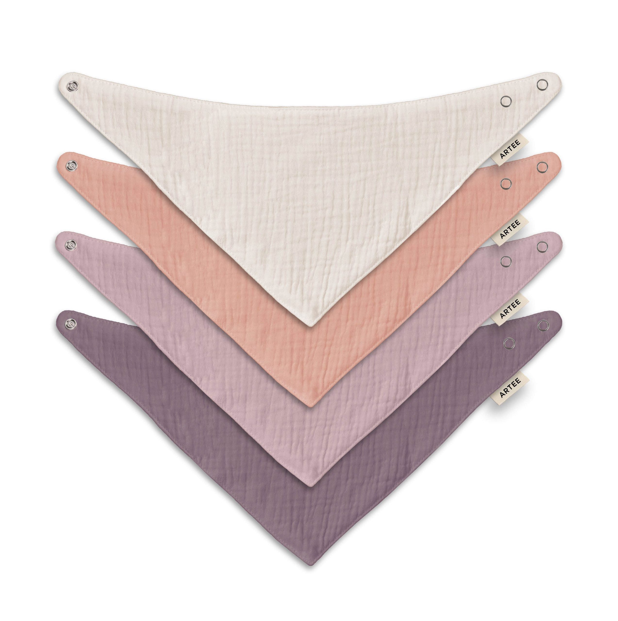 Babymode Artee Artee Little Dutch Muslin Bib Set | Soft Organic Cotton Baby Bibs 0-18 Months Sweets Grö