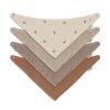 Artee Babymode Artee Little Dutch Muslin Bib Set | Soft Organic Cotton Baby Bibs 0-18 Months Braun Größ