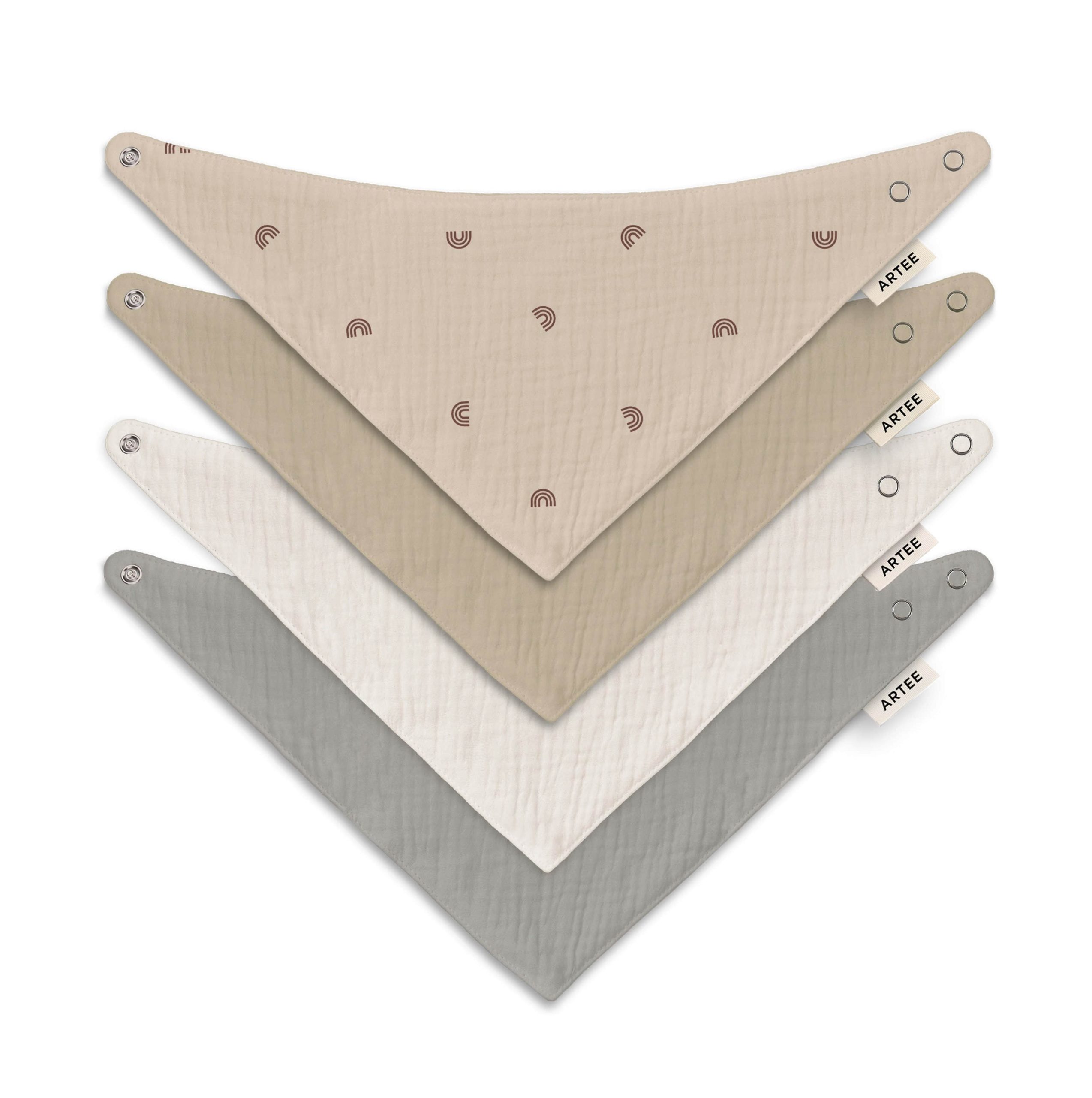 Artee Babymode Artee Little Dutch Muslin Bib Set | Soft Organic Cotton Baby Bibs 0-18 Months Coast Größ