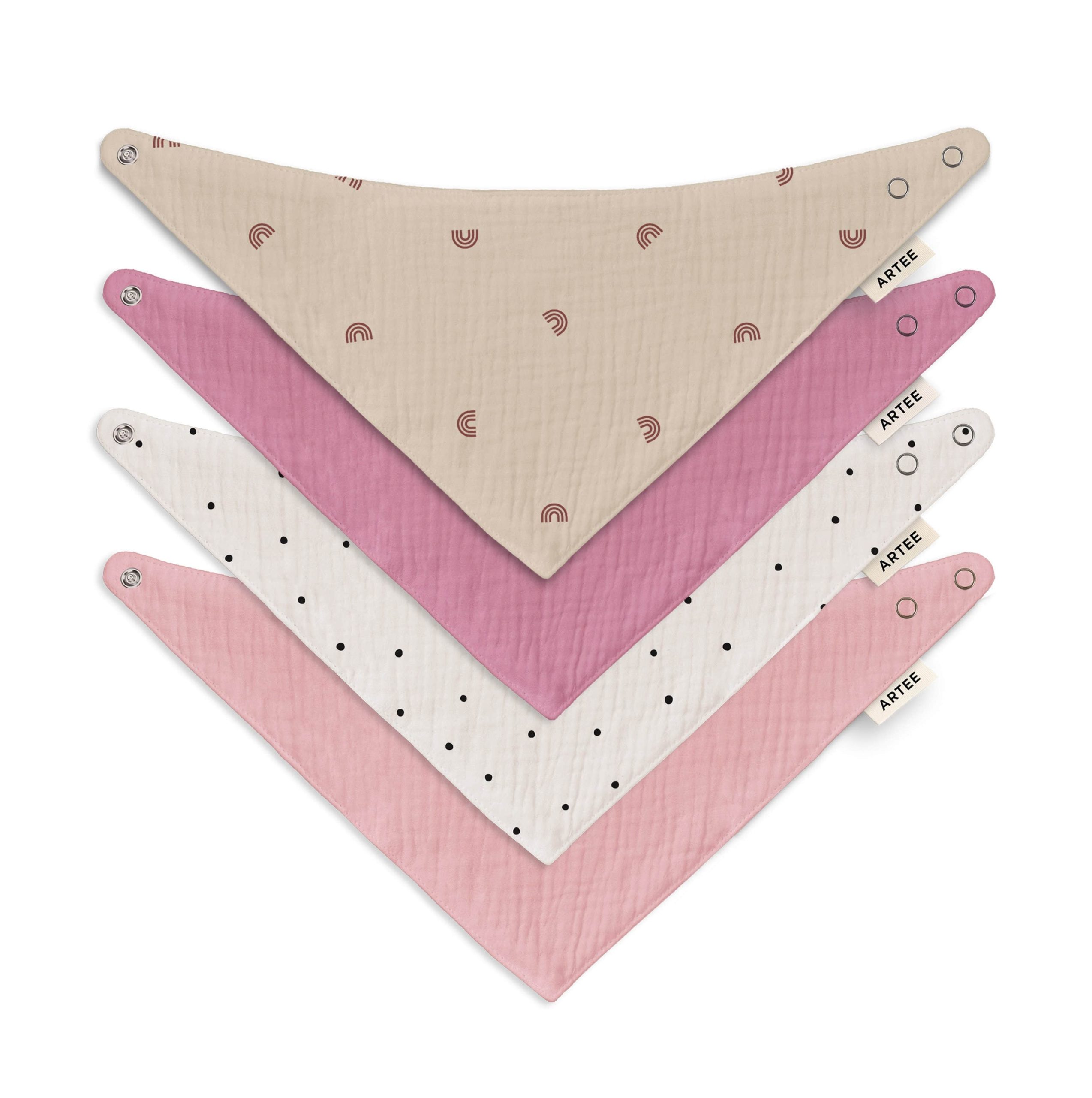 Babymode Artee Artee Little Dutch Muslin Bib Set | Soft Organic Cotton Baby Bibs 0-18 Months Cutie Größ
