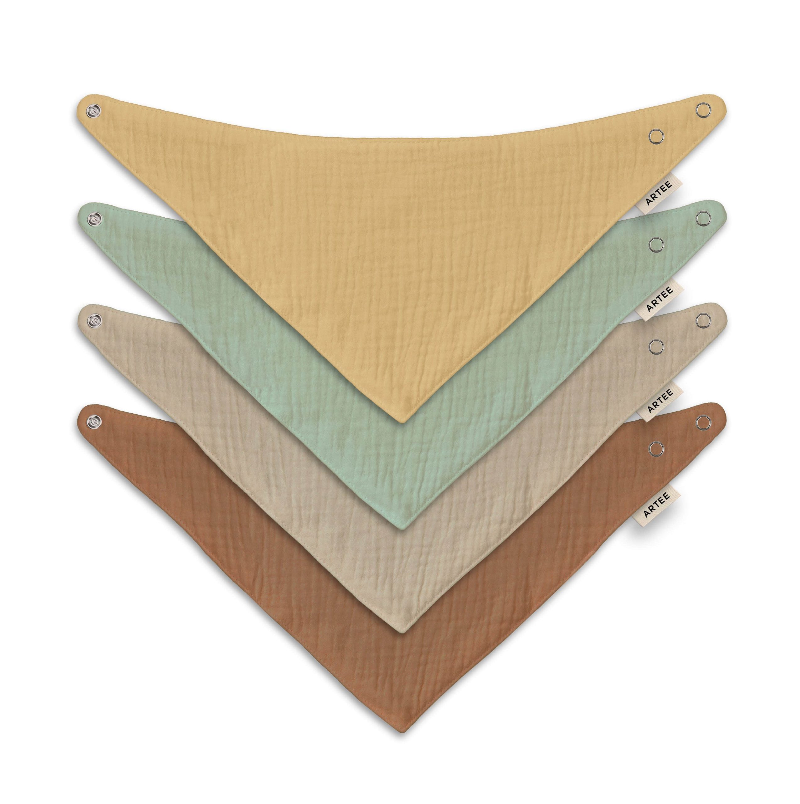 Artee Little Dutch Muslin Bib Set | Soft Organic Cotton Baby Bibs 0-18 Months Bunt 2 Grö Babymode Artee