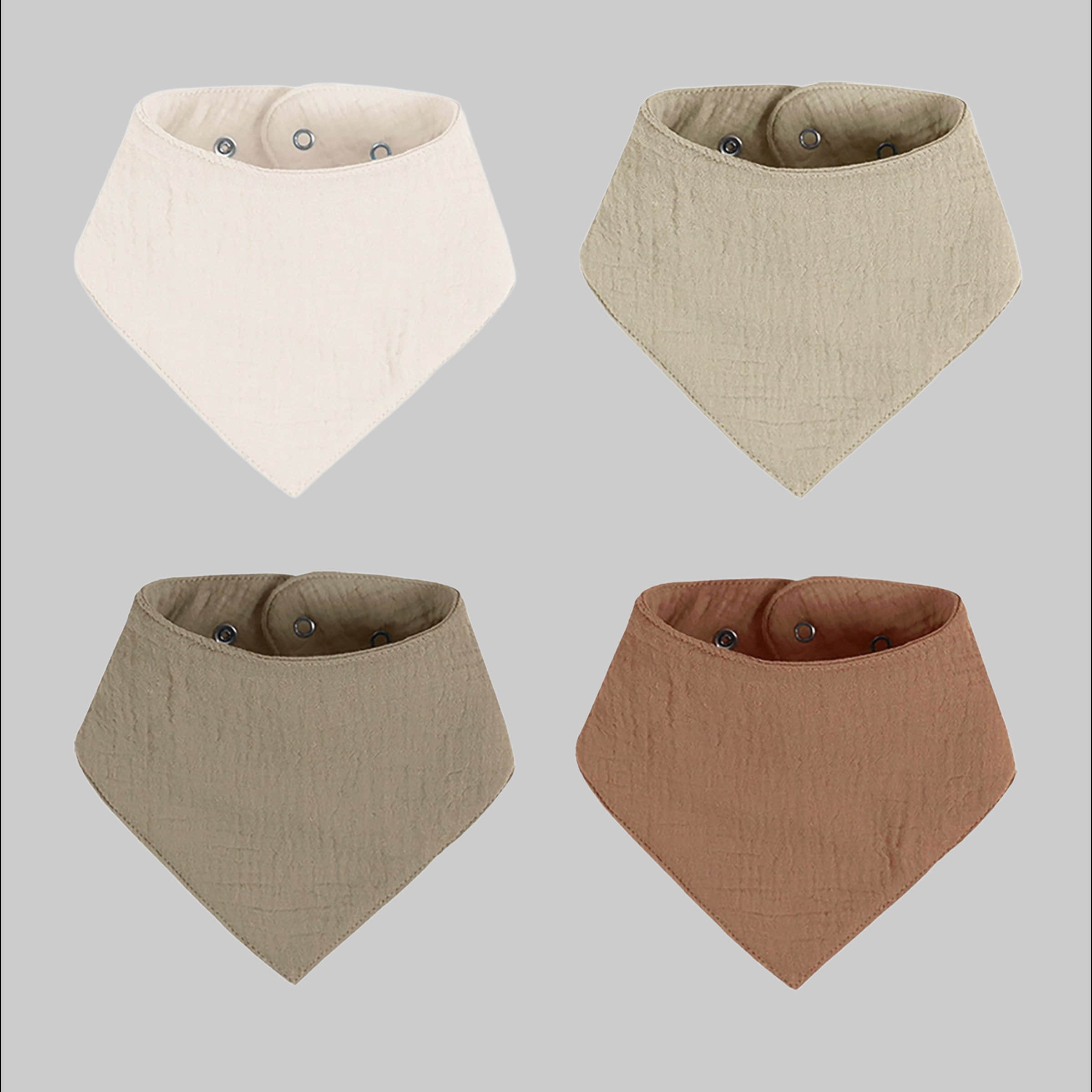 Artee Artee Little Dutch Muslin Bib Set | Soft Organic Cotton Baby Bibs 0-18 Months Earth Größ Babymode