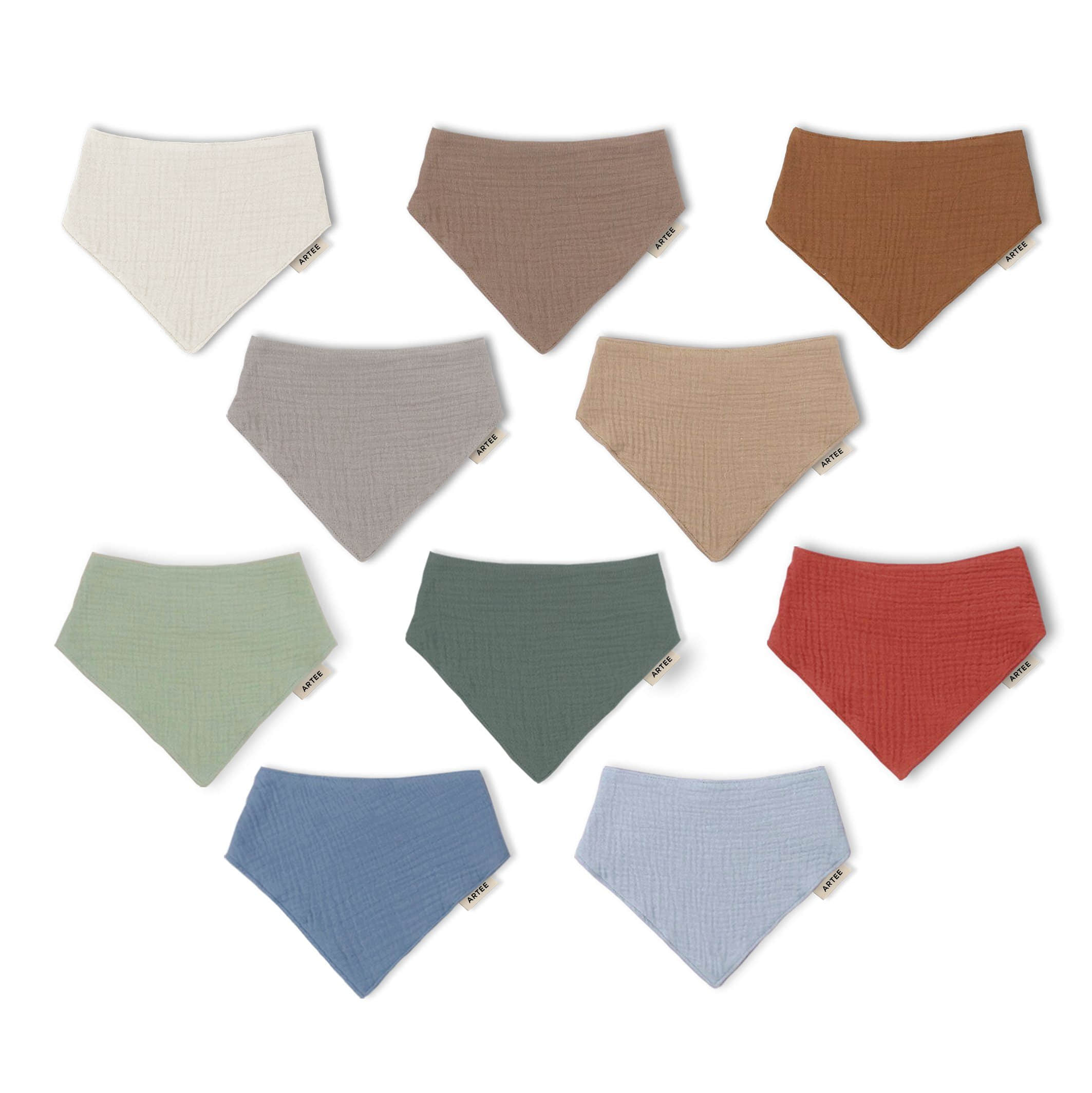 Artee Artee Little Dutch Muslin Bib Set | Soft Organic Cotton Baby Bibs 0-18 Months Sparset Gr Babymode