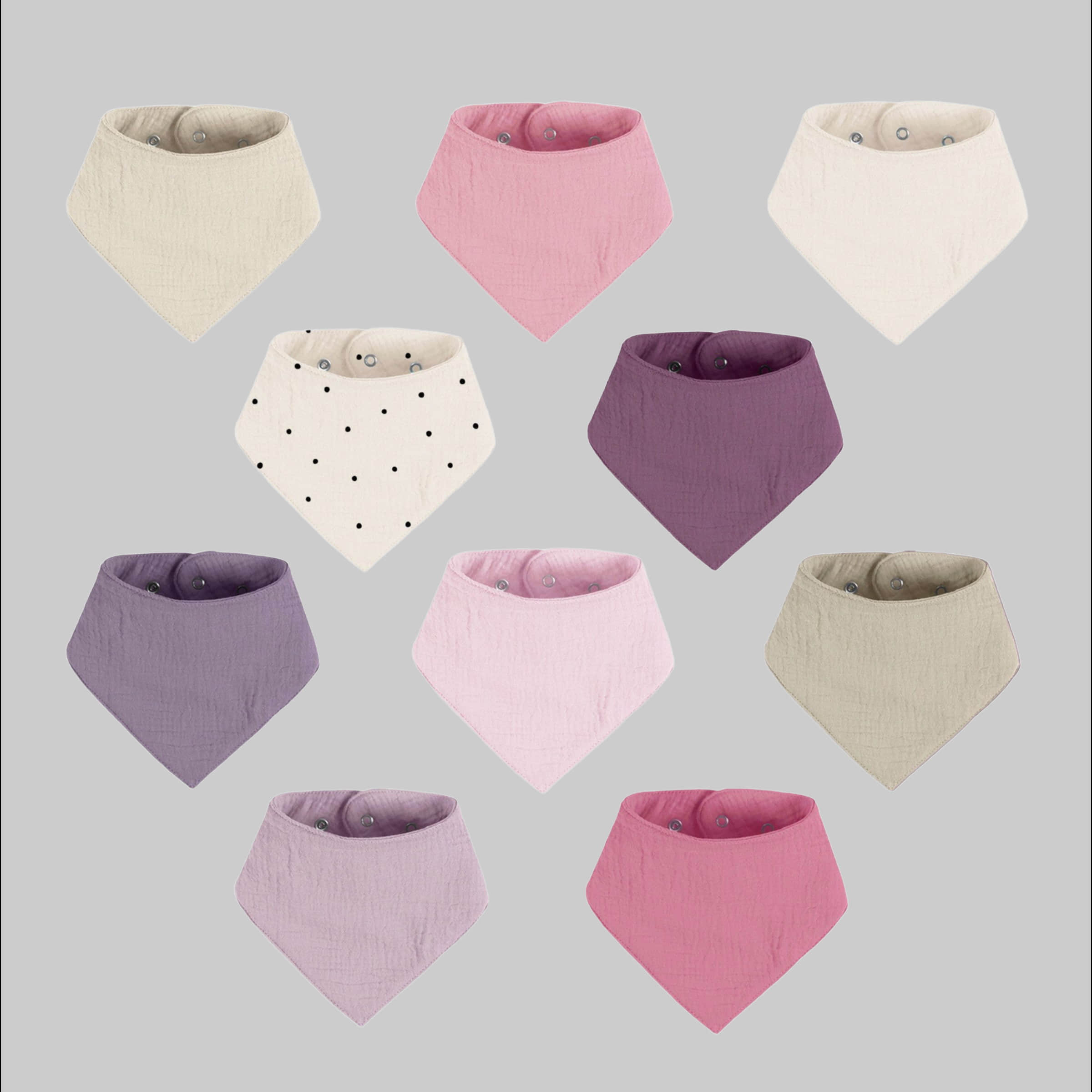 Babymode Artee Artee Little Dutch Muslin Bib Set | Soft Organic Cotton Baby Bibs 0-18 Months Sparset Lo