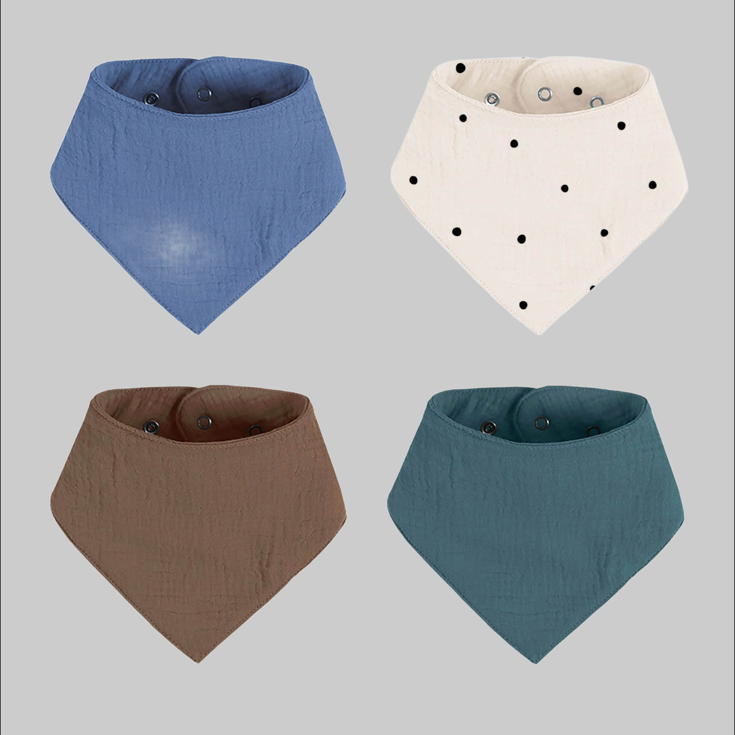 Artee Artee Little Dutch Muslin Bib Set | Soft Organic Cotton Baby Bibs 0-18 Months Winter Grö Babymode