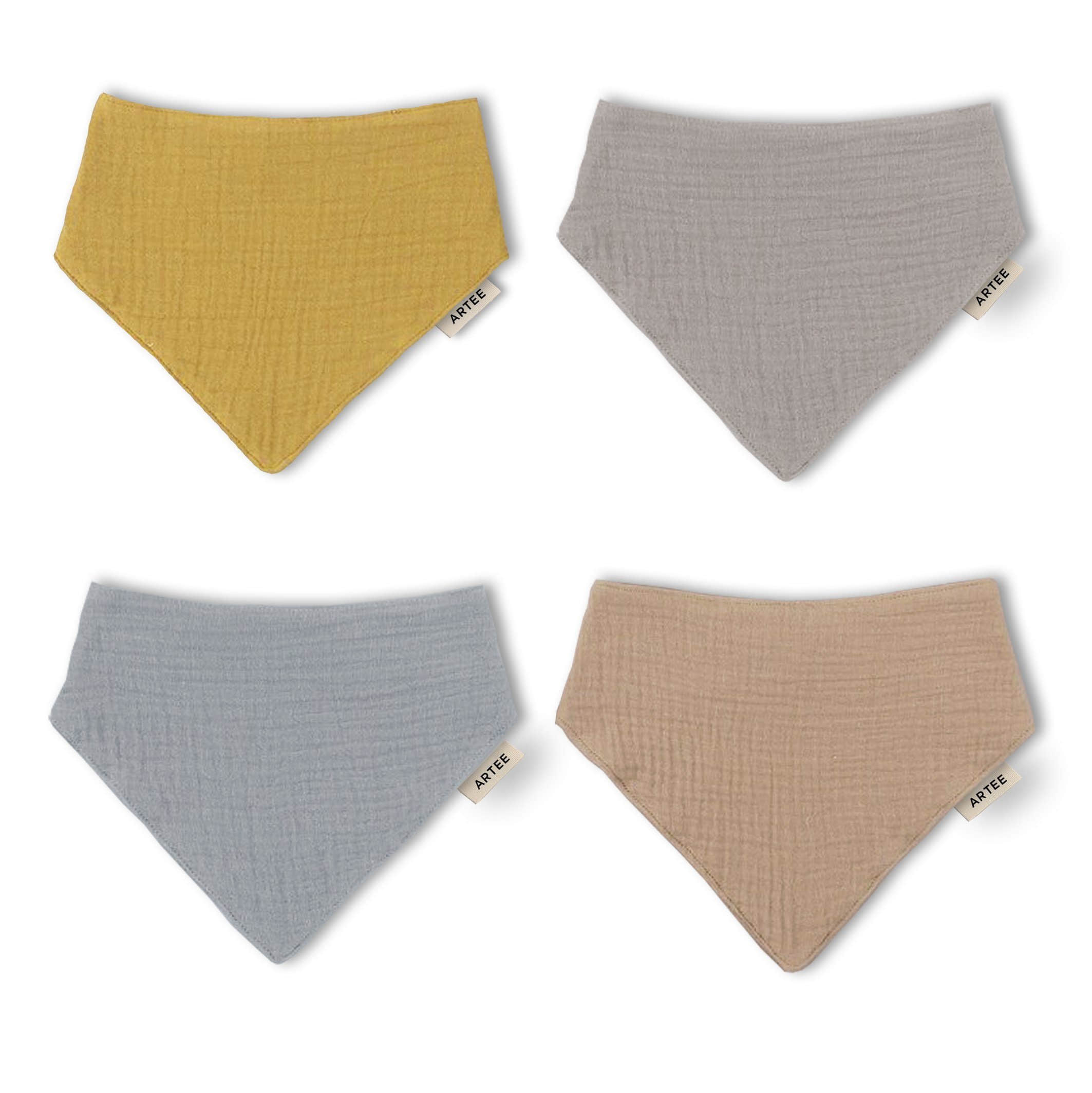 Artee Little Dutch Muslin Bib Set | Soft Organic Cotton Baby Bibs 0-18 Months Bunt 3 Grö Artee Babymode