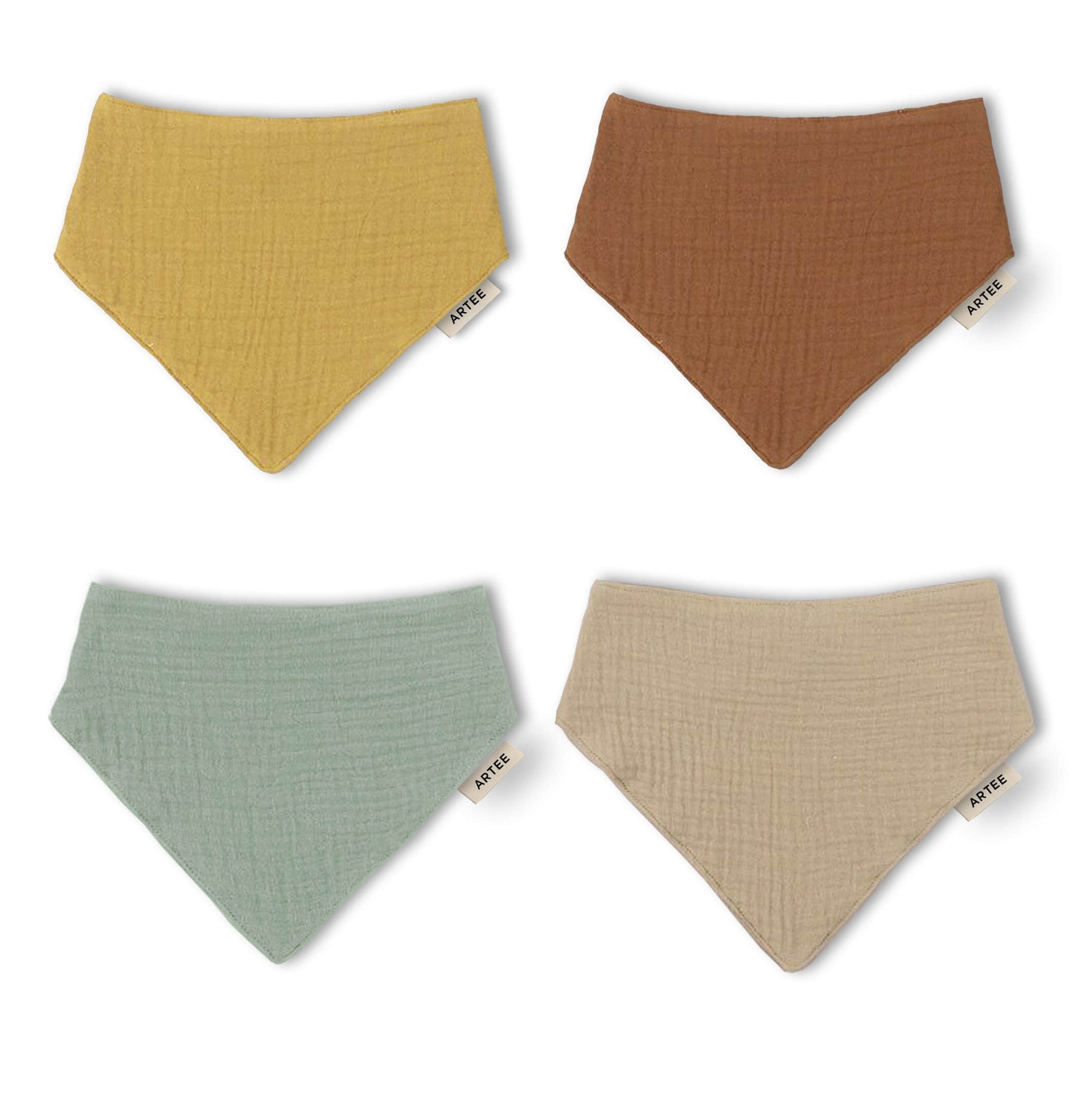 Artee Little Dutch Muslin Bib Set | Soft Organic Cotton Baby Bibs 0-18 Months Bunt 2 Grö Babymode Artee
