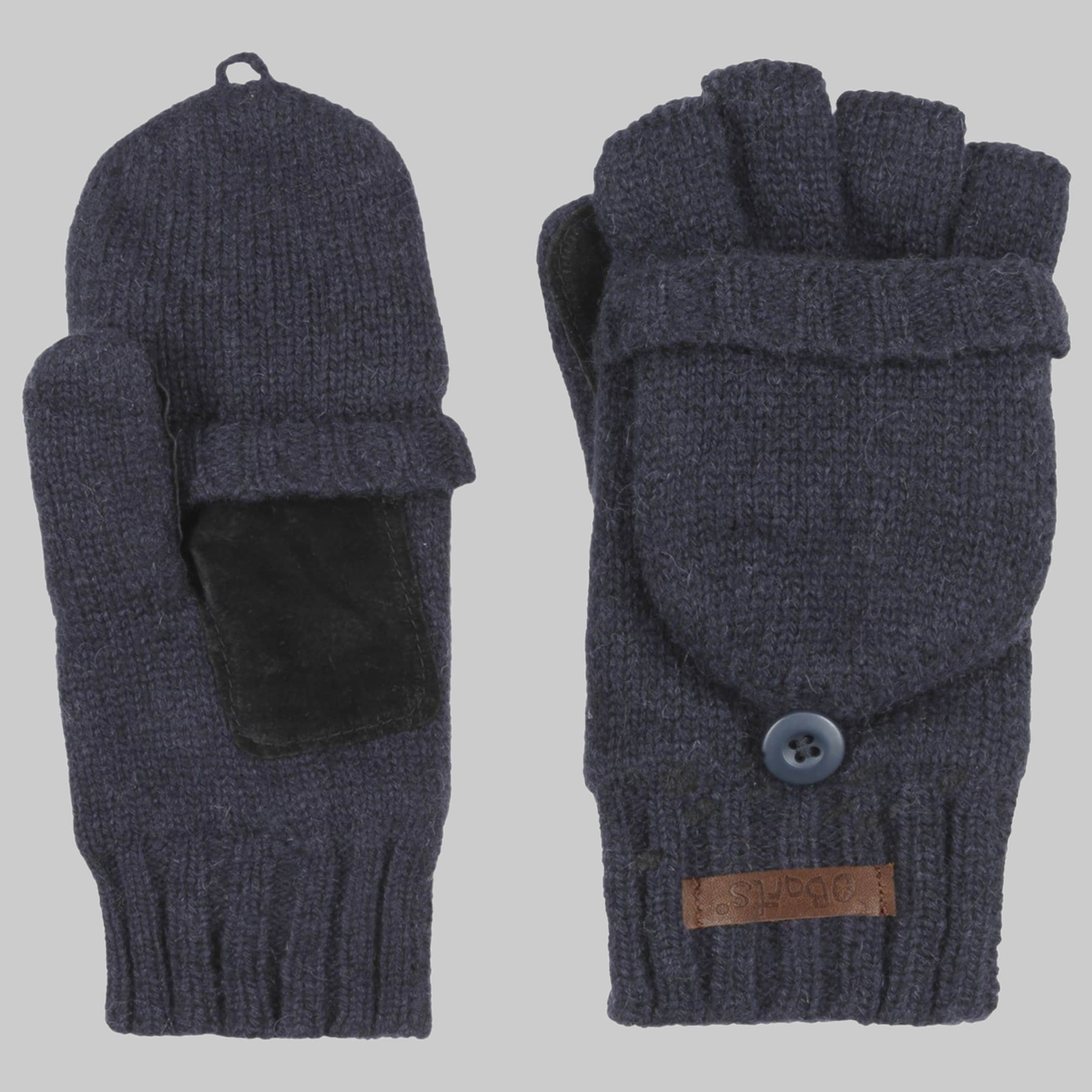 Barts Haakon Lambswool Gloves: Convertible Mittens & Fingerless Design blau Barts Mädchenmode