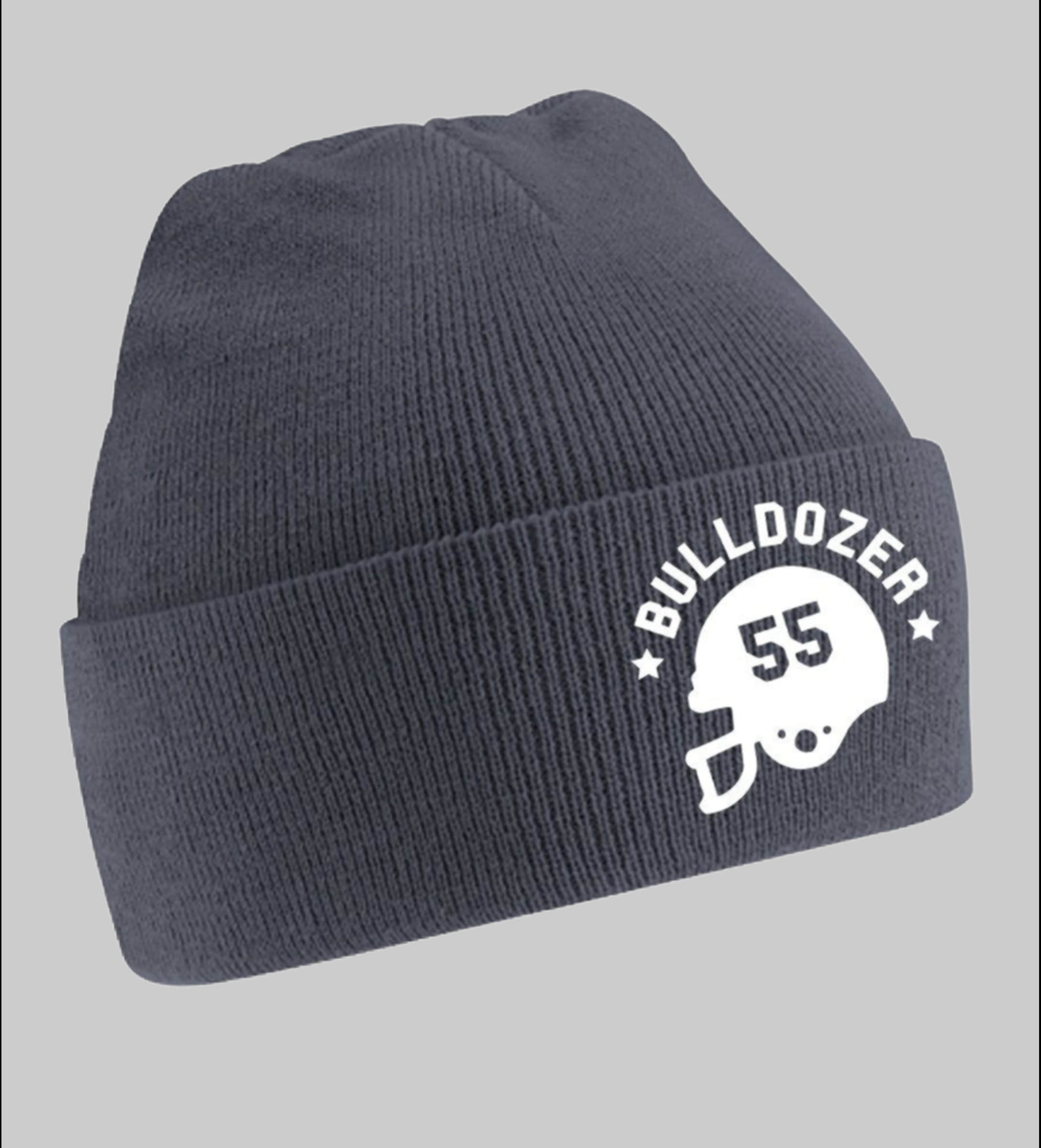 Blondie \u0026 Brownie Mädchenmode Beste Qualität: Blonie & Brownie Beanie Uni Erwachsen Mütze - Bud Spencer Grau