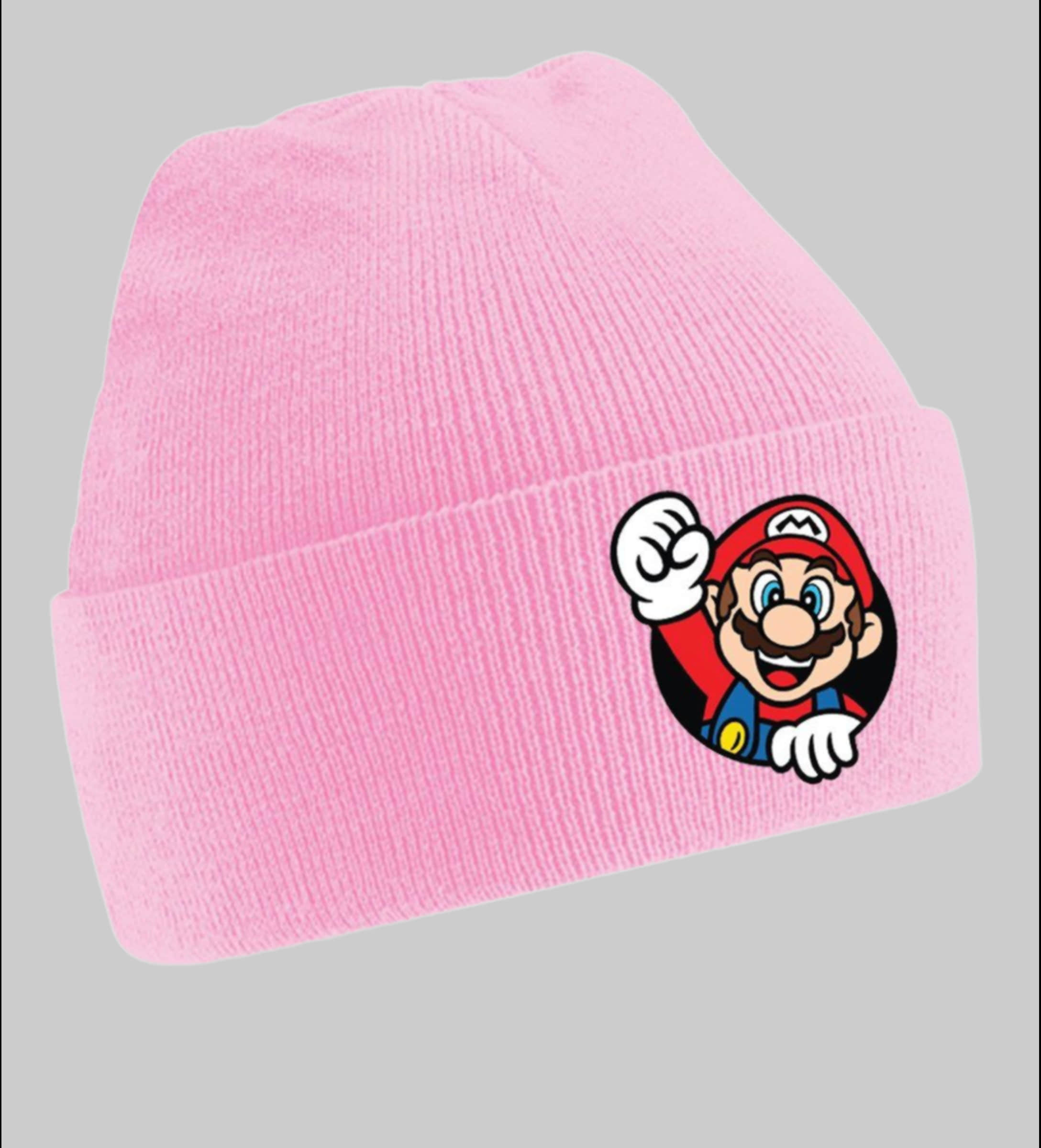Mädchenmode Blondie \u0026 Brownie Blonie & Brownie Super Mario Beanie Uni Mütze Rosa