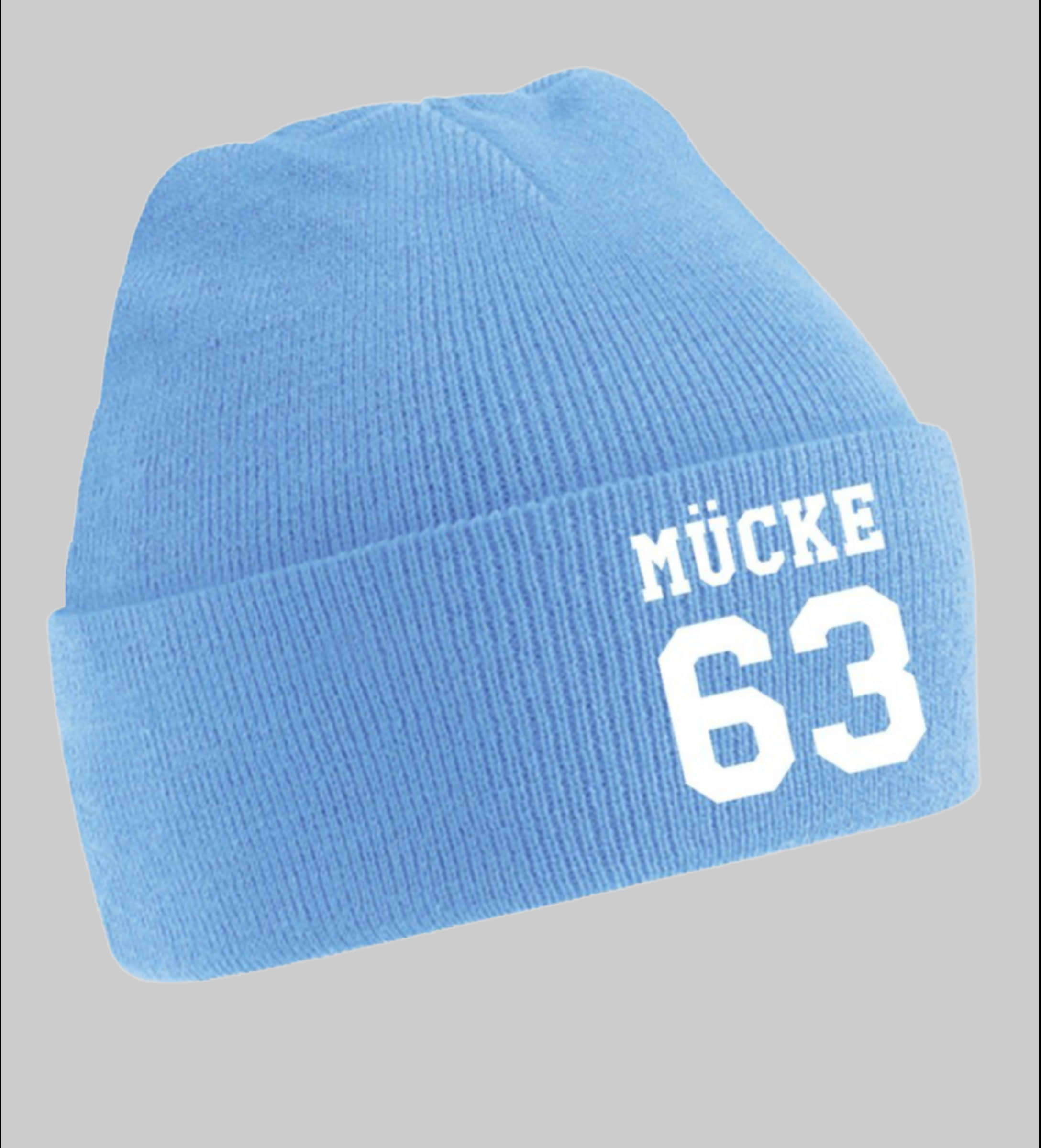 Blonie & Brownie Uni Beanie - Bulldozer Bud Spencer Hellblau Mädchenmode Blondie \u0026 Brownie