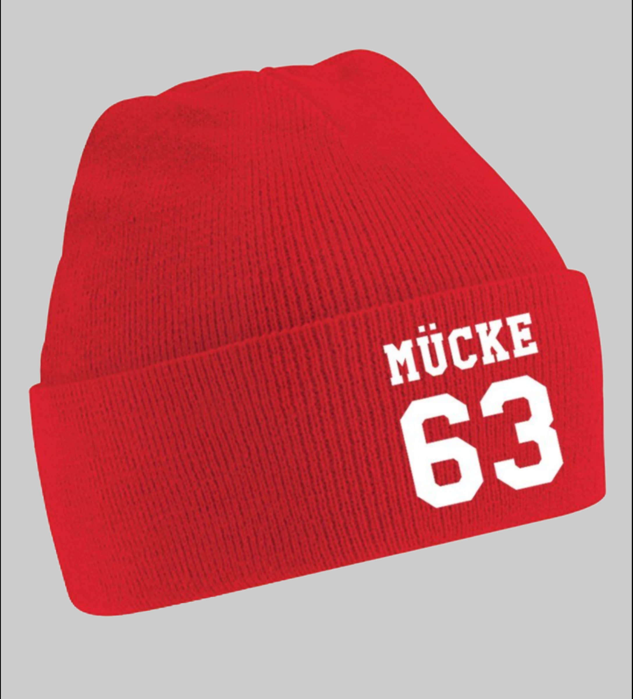 Blonie & Brownie Uni Beanie - Bulldozer Bud Spencer Rot Mädchenmode Blondie \u0026 Brownie