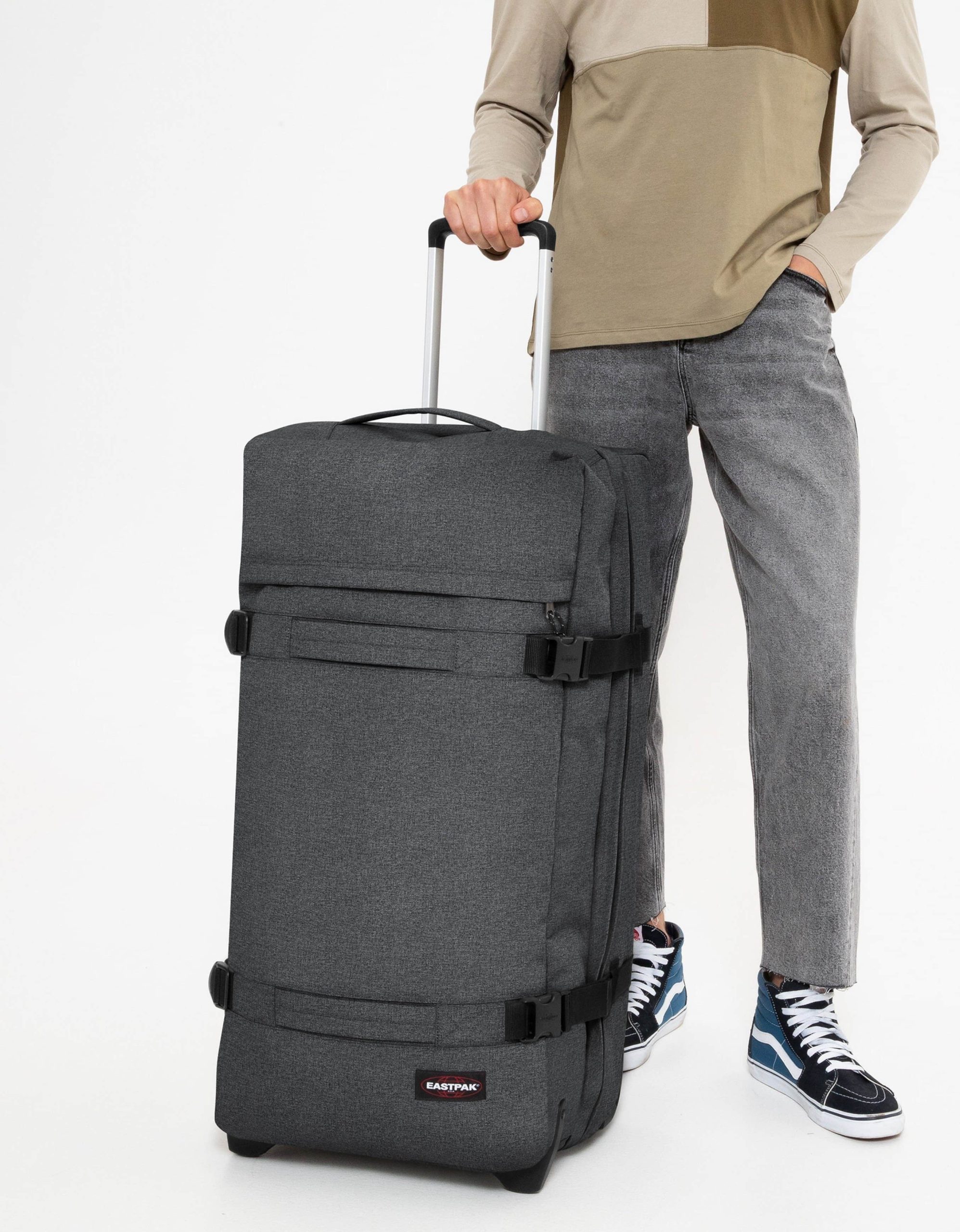 Eastpak Transit'r L Wheeled Duffel - 42L - TSA Lock - Carry-On Ready anthrazit Eastpak Koffer & Reisegepäck