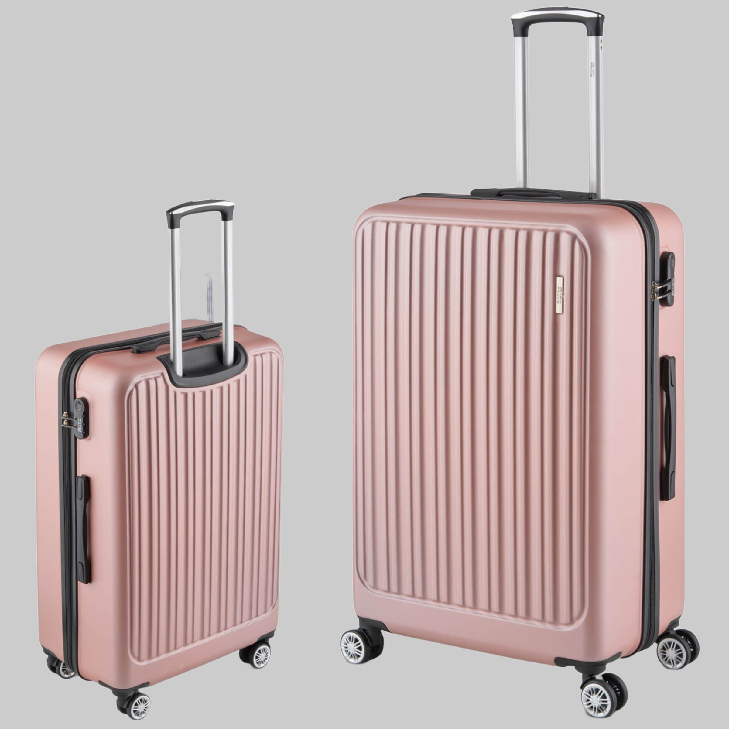 Easy Move Koffer & Reisegepäck Easy Move ACE 026 Hartschalen-Trolley - Robuster Reisekoffer aus ABS Rose Gold