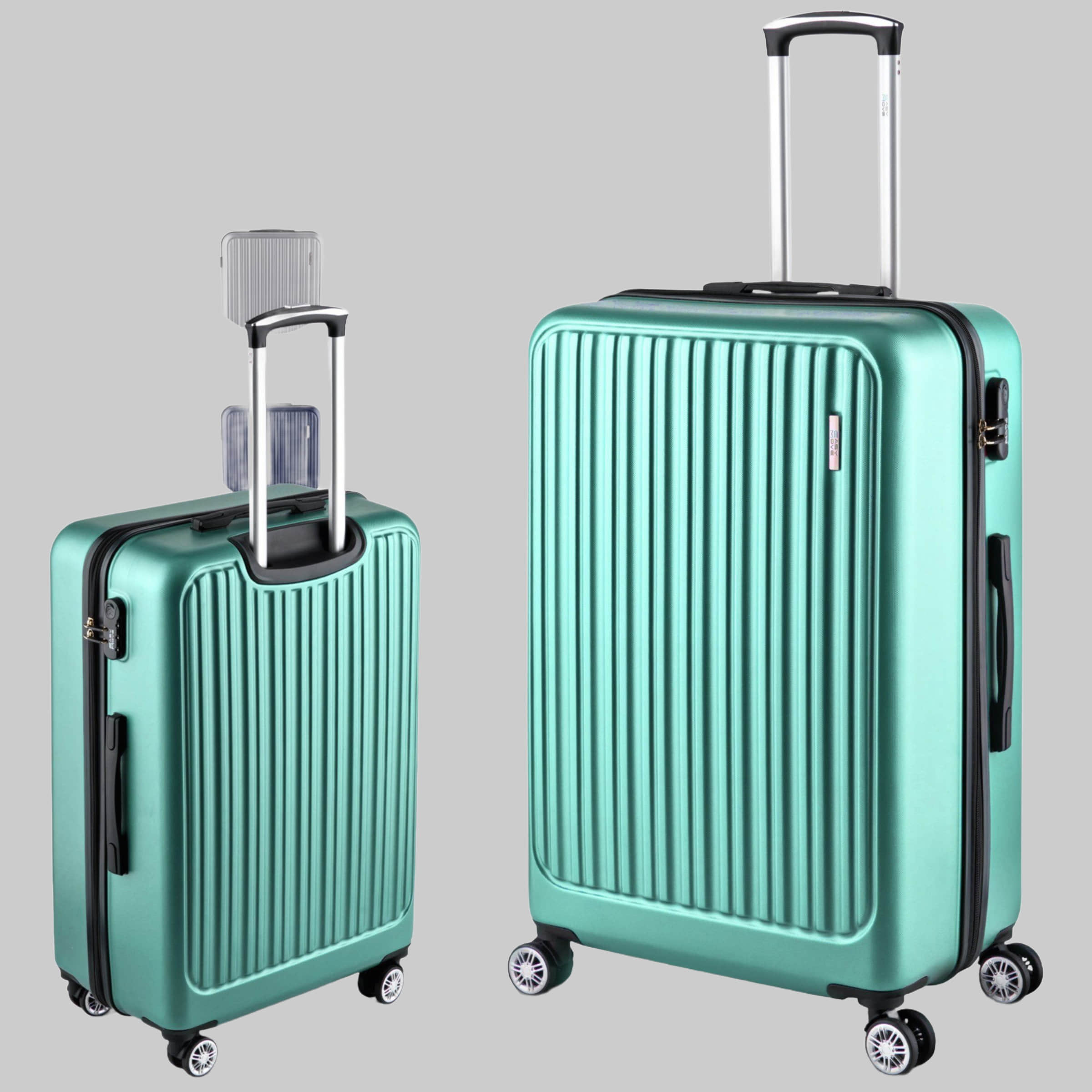 Koffer & Reisegepäck Easy Move Easy Move ACE 026 Hartschalen-Trolley - Robuster Reisekoffer aus ABS Silver Green