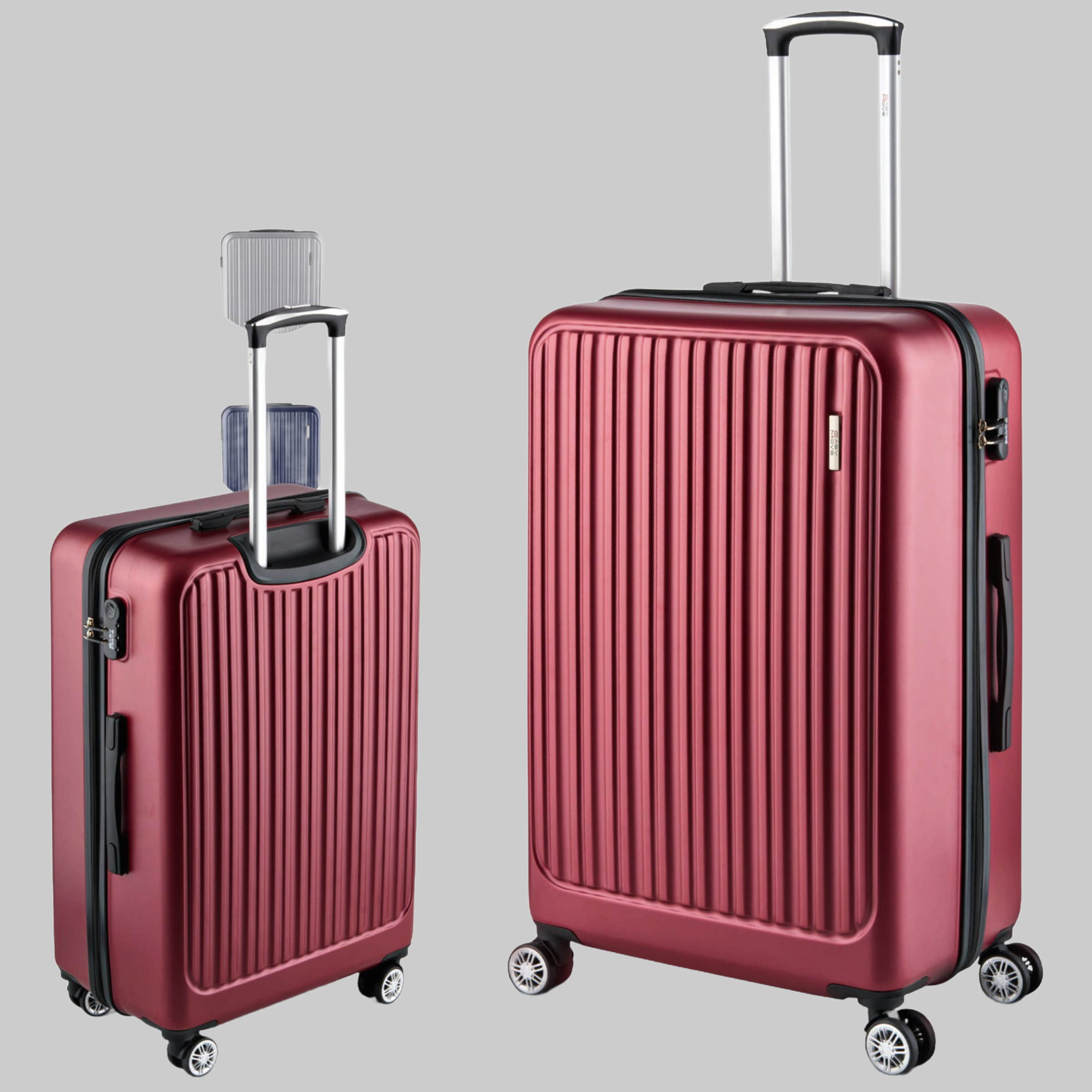 Easy Move Easy Move ACE 026 Hartschalen-Trolley - Robuster Reisekoffer aus ABS Wine Red Koffer & Reisegepäck