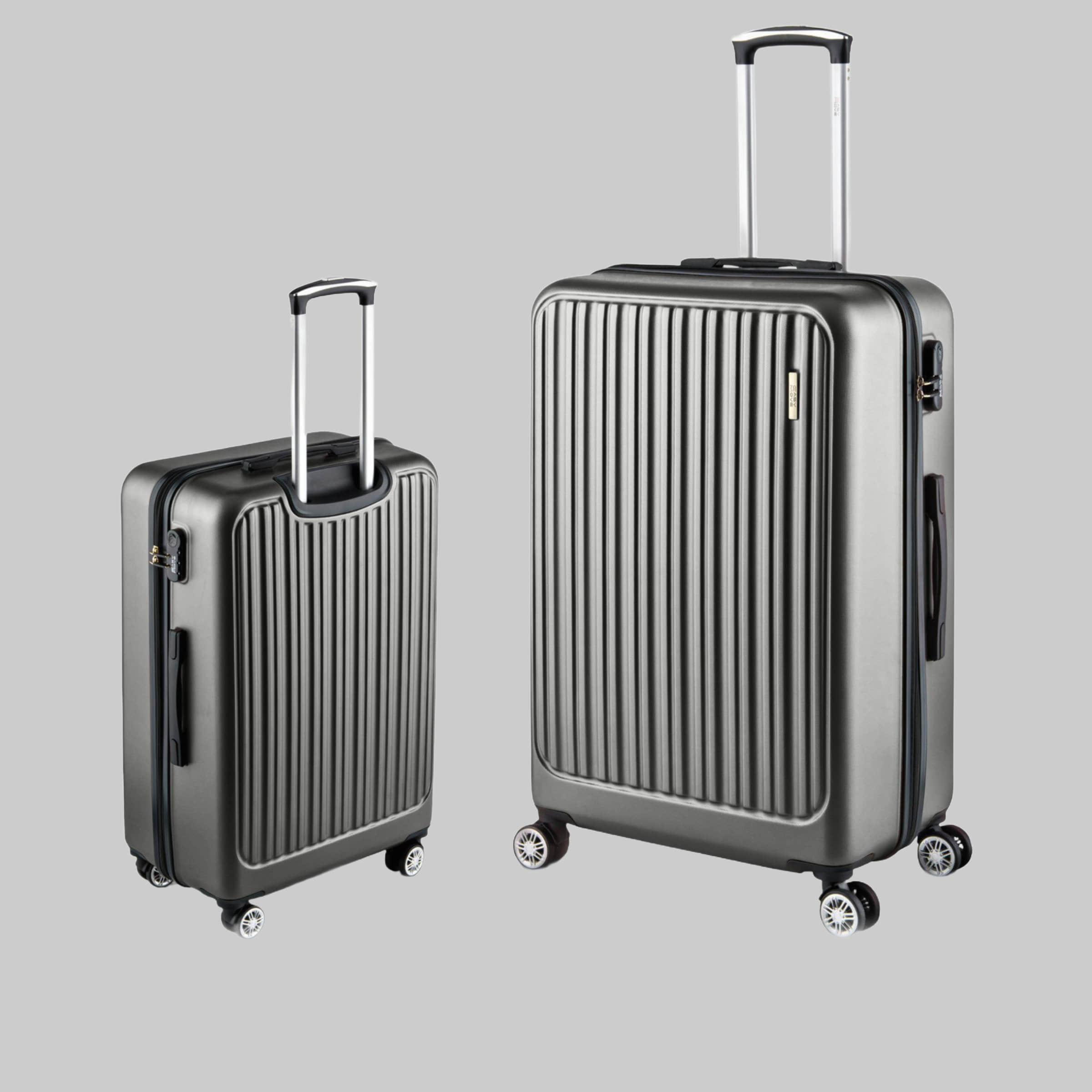 Easy Move Easy Move ACE 026 Hartschalen-Trolley - Robuster Reisekoffer aus ABS Dark Grey Koffer & Reisegepäck