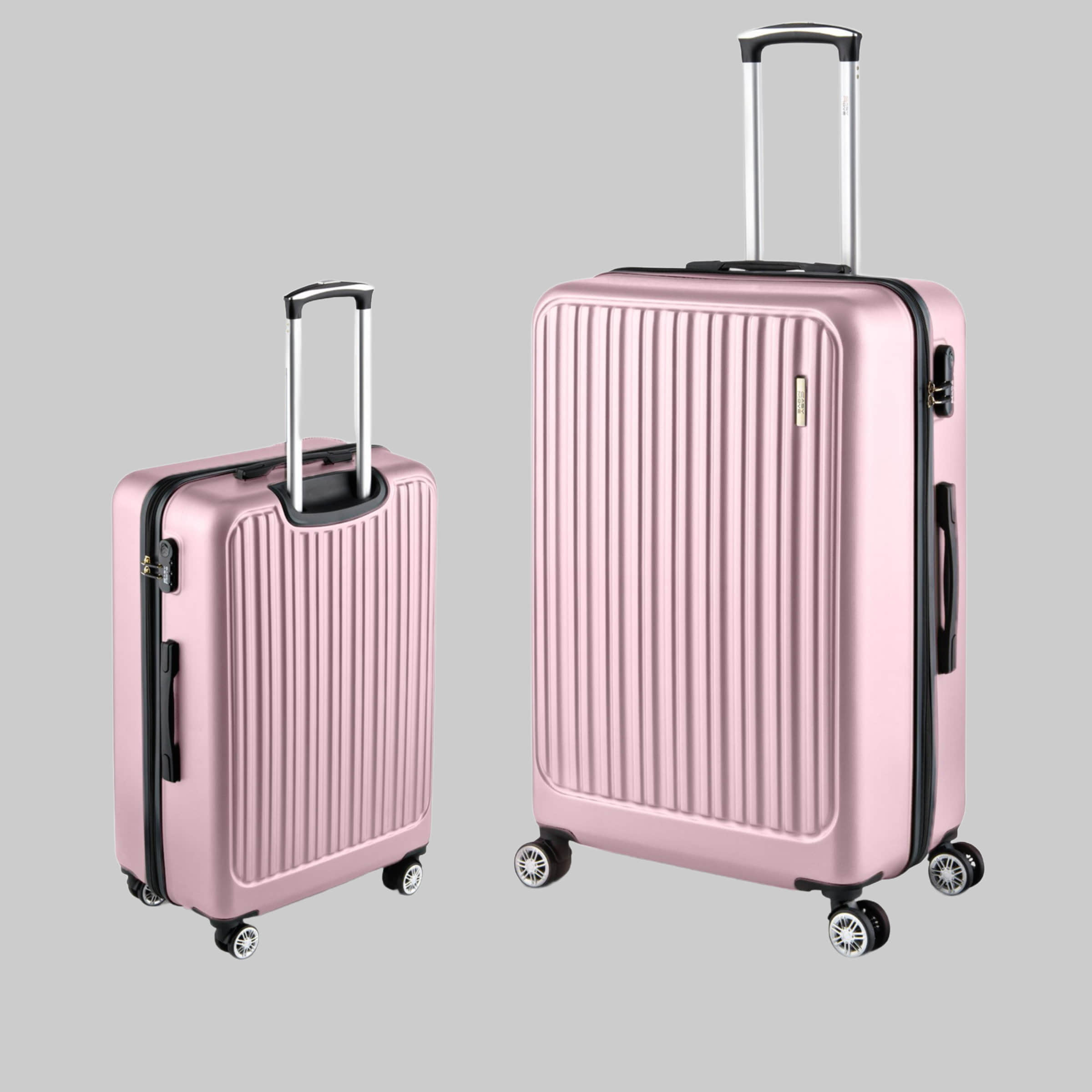 Easy Move ACE 026 Hartschalen-Trolley - Robuster Reisekoffer aus ABS Pink Koffer & Reisegepäck Easy Move