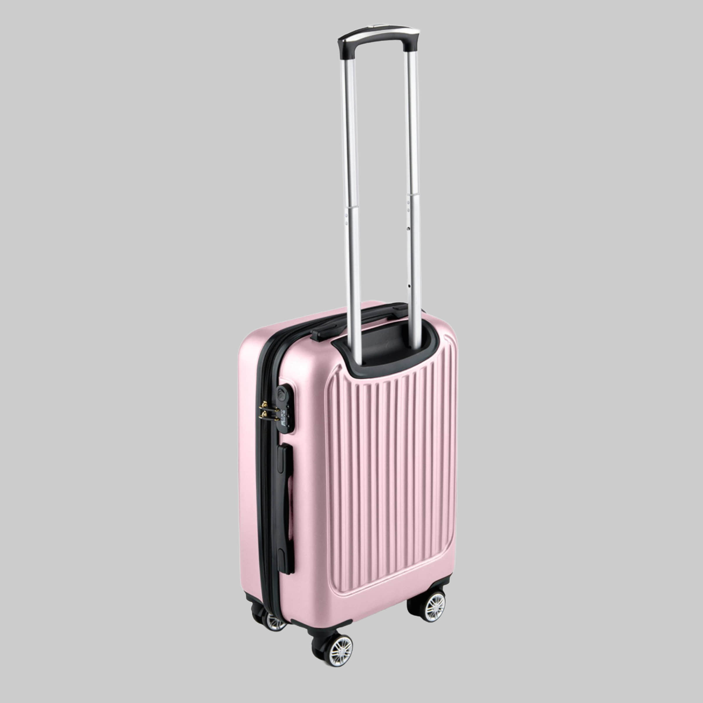 Easy Move ACE 026 Hartschalen-Trolley - Robuster Reisekoffer aus ABS Pink Koffer & Reisegepäck Easy Move