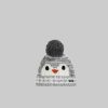 Eisbu00E4r Eisbär Rico Kids Bobble Hat - Penguin Design graumele-w Mützen