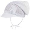 F.P.H. Maja F.P.H. Maja Schirmmütze Kopftuch Bindemütze Sommermütze Mädchenmütze Weiß Mädchenmode