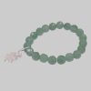 Firetti myToys Firetti Charm-Armband, Charm Kleeblatt, Made in Germany - mit Rosenquarz oder Aventurin silberfarb
