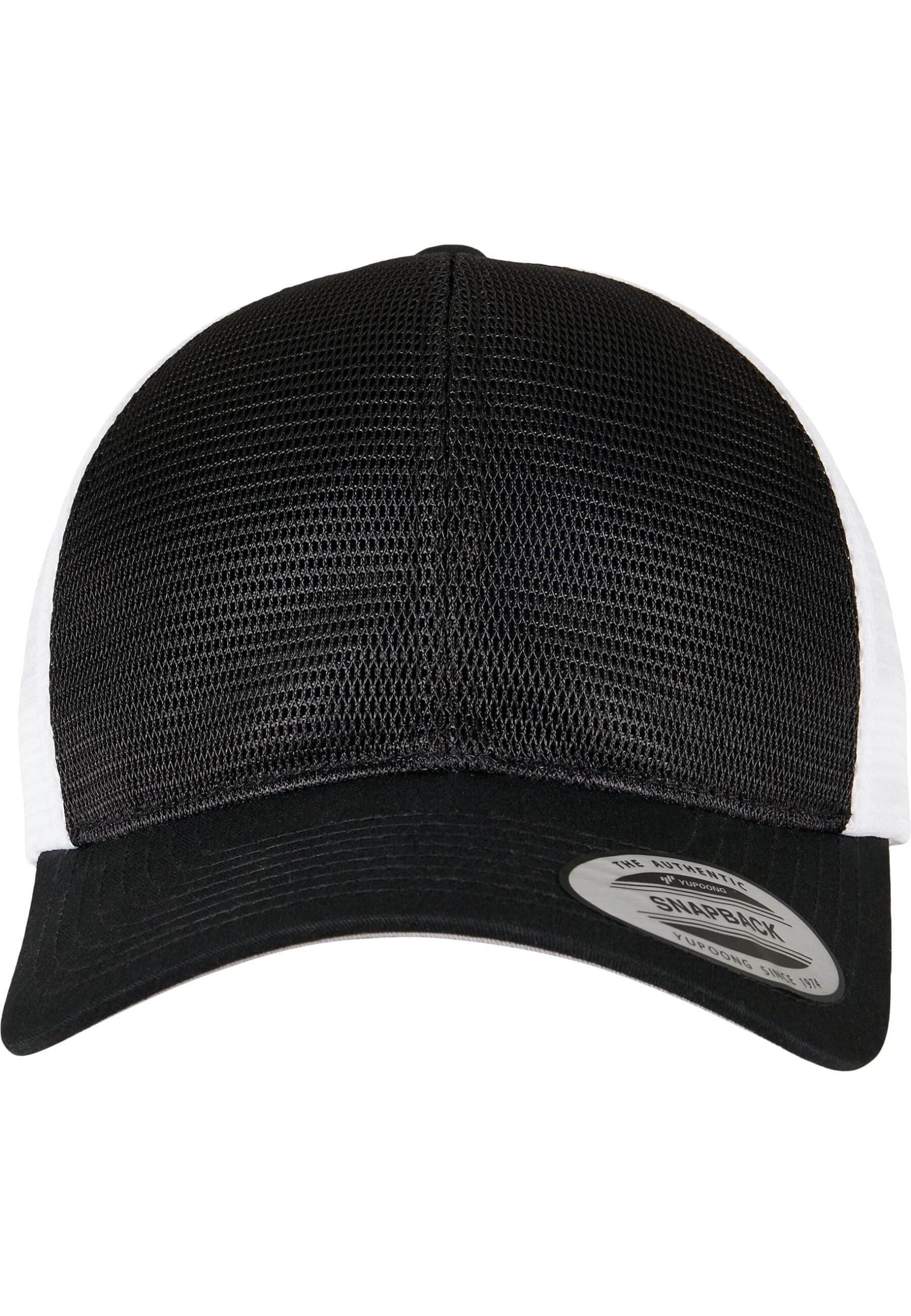 Flexfit 360° Omnimesh 2-Tone Cap by Yupoong - Stylish & Breathable black/white Jungenmode Flexfit