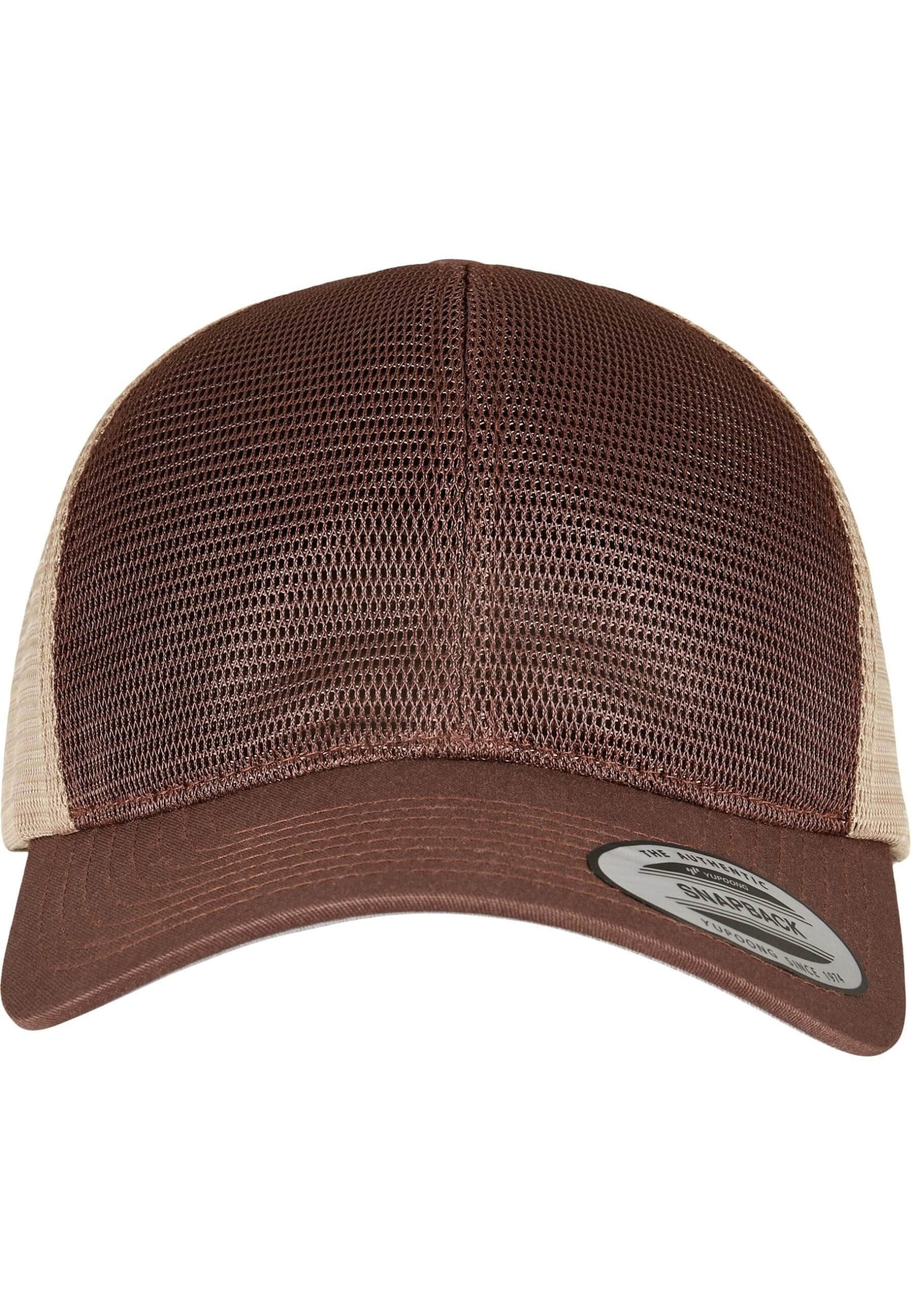 Flexfit Jungenmode Flexfit 360° Omnimesh 2-Tone Cap by Yupoong - Stylish & Breathable brown/khaki