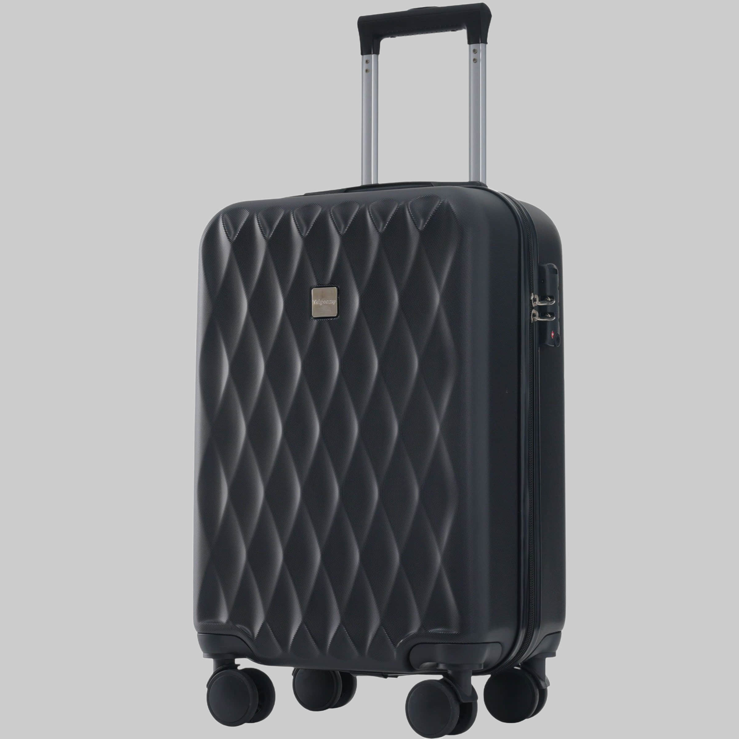 Fli eks Hartschalen-Trolleys | 4 Rollen | Handgepäckkoffer | Victorinox Qualität Schwarz Flieks Koffer & Reisegepäck