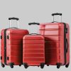 Koffer & Reisegepäck Flieks **Flieks** 3-Piece Hard Shell Trolley Set - Premium Luggage Rot