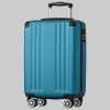 Koffer & Reisegepäck Flieks Flieks Hard Shell Trolley: 4-Wheel Carry-On Luggage & Travel Suitcase Grün
