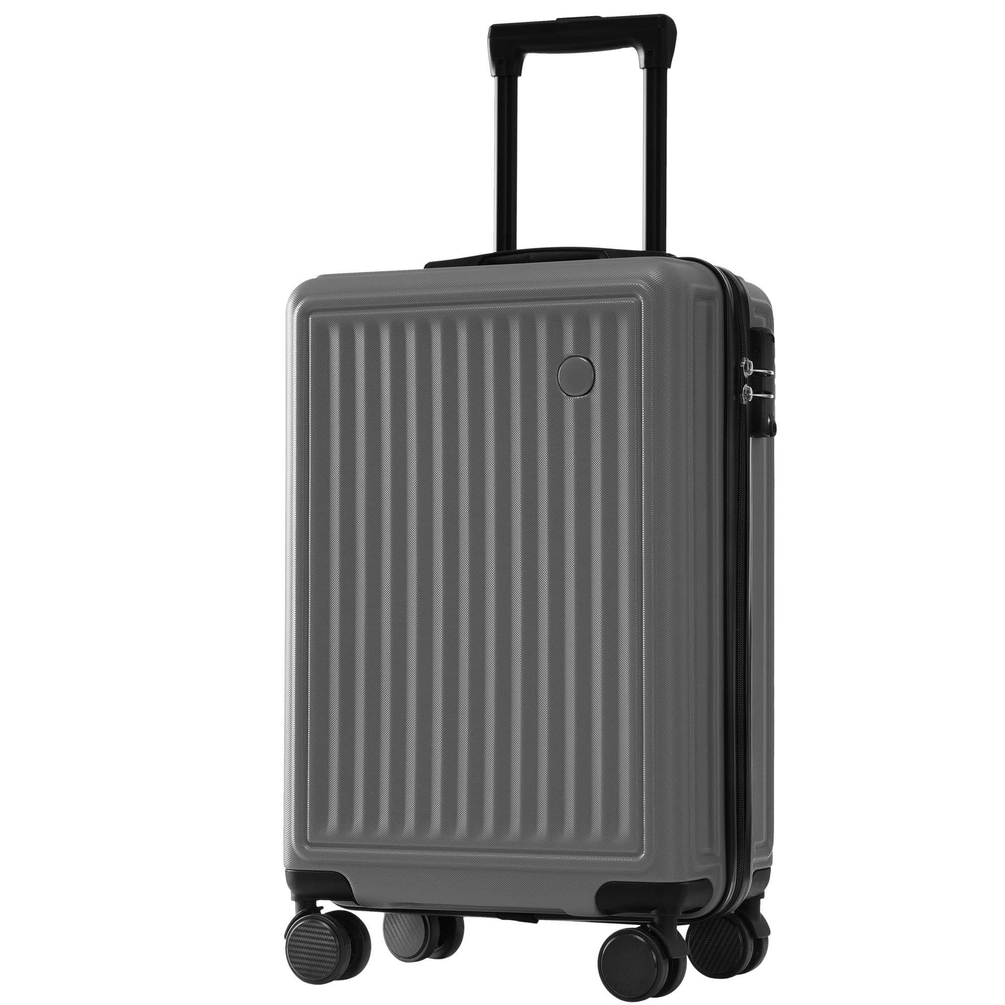 Koffer & Reisegepäck Flieks **Flieks** Hard Shell Trolley - Spinner Suitcase - Hand Luggage - 35/63/85L Grau