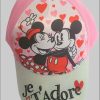 Mädchenmode Glitzer Cappy Minnie & Mickey Mouse Caps - Red & Pink | Disney Inspired
