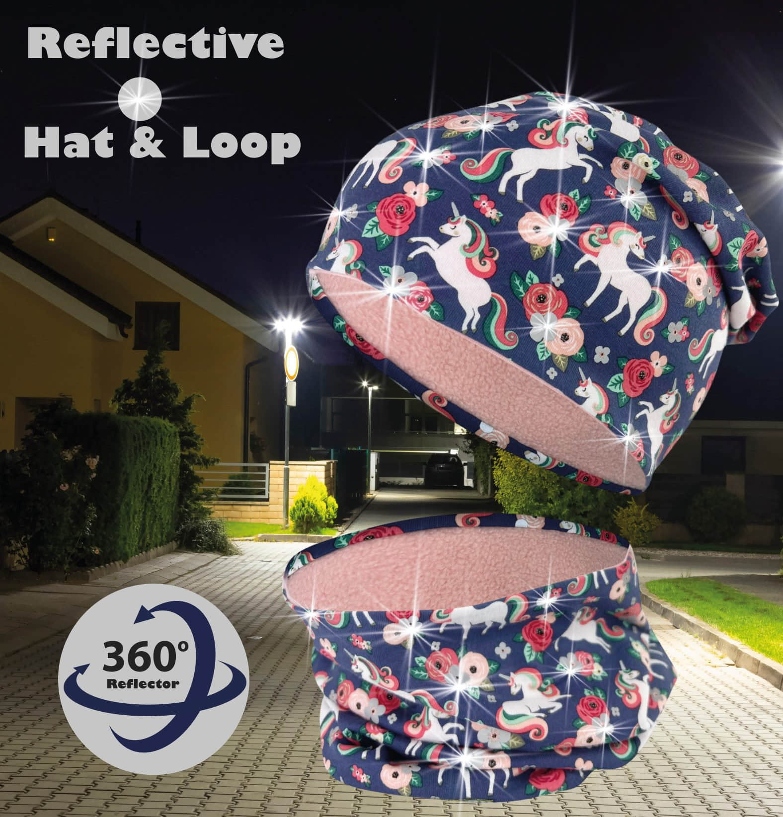 HECKBO Kinder Set: 360° Reflective Beanie & Scarf - Ankorstore Exclusive Einhorn Mädchenmode HECKBO