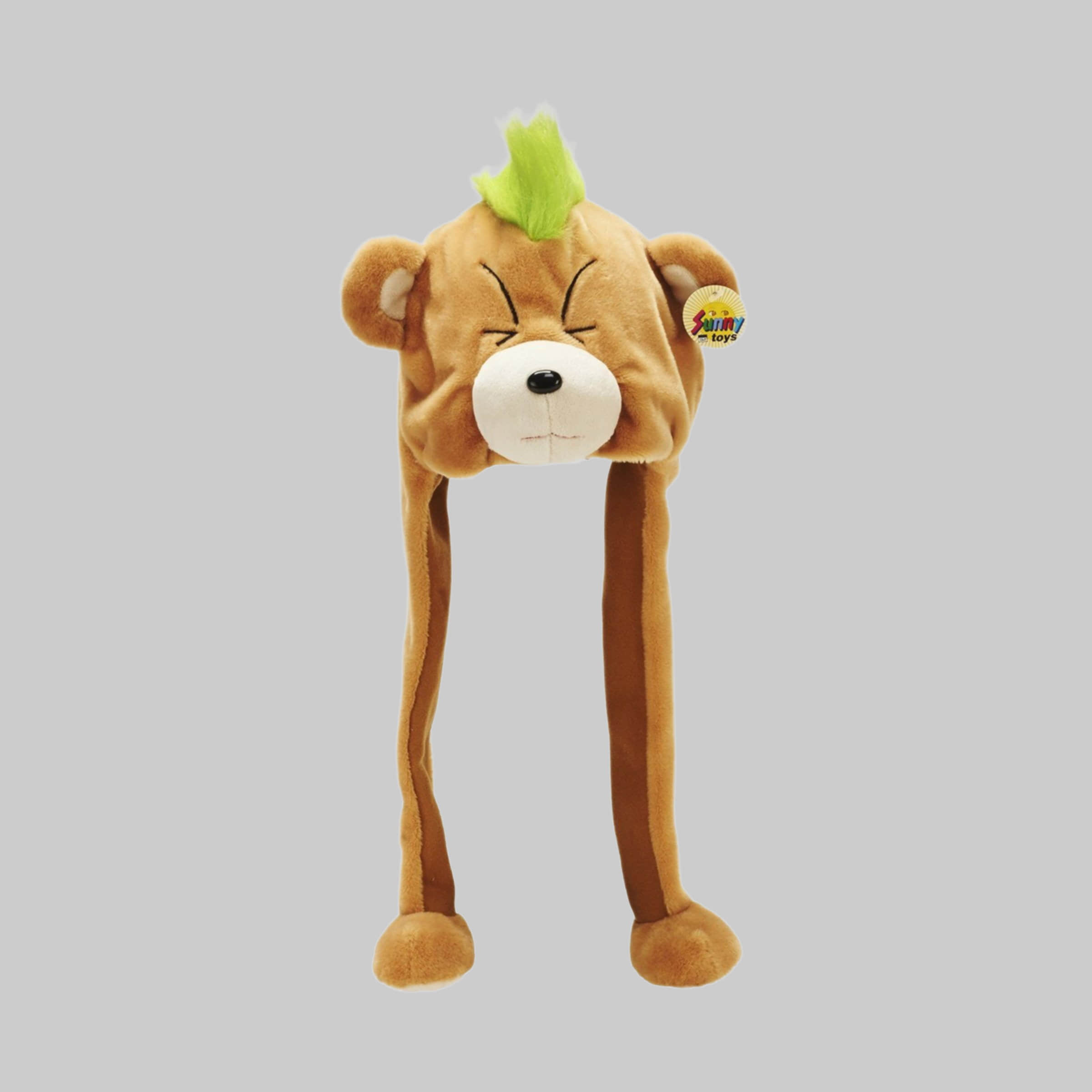 HTI-Living Funny Bear Earflap Hat - Plush Carnival/Party Hat for Kids & Adults Grün HTI-Living Mädchenmode