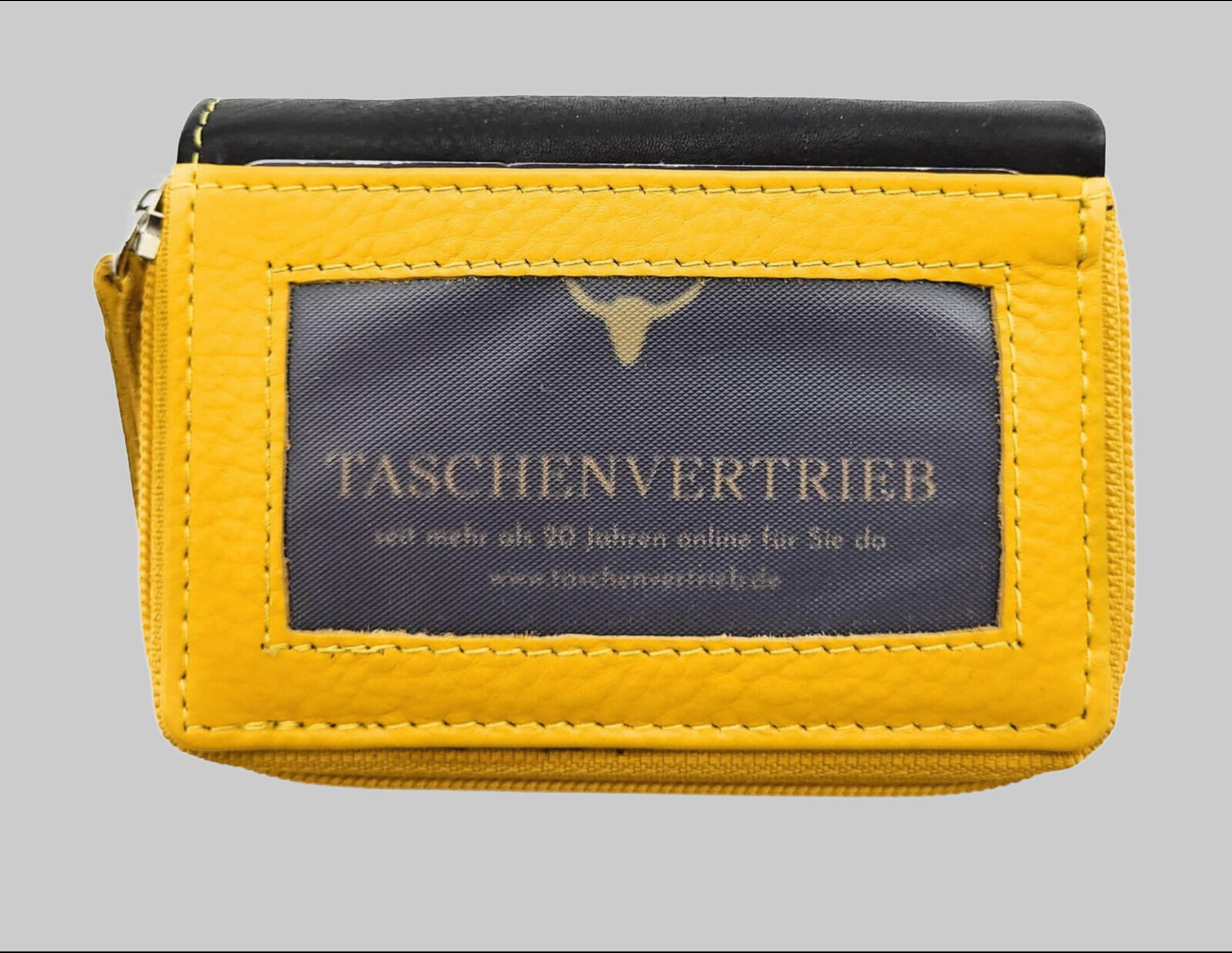JOCKEY CLUB Mini Leather Wallet with RFID Protection schwarz gelb Mädchenmode JOCKEY CLUB