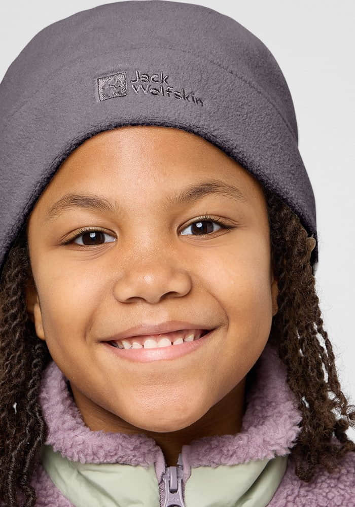 Jack Wolfskin Jack Wolfskin Real Stuff Beanie - Sustainable Fleece Hat wild-blossom Mädchenmode